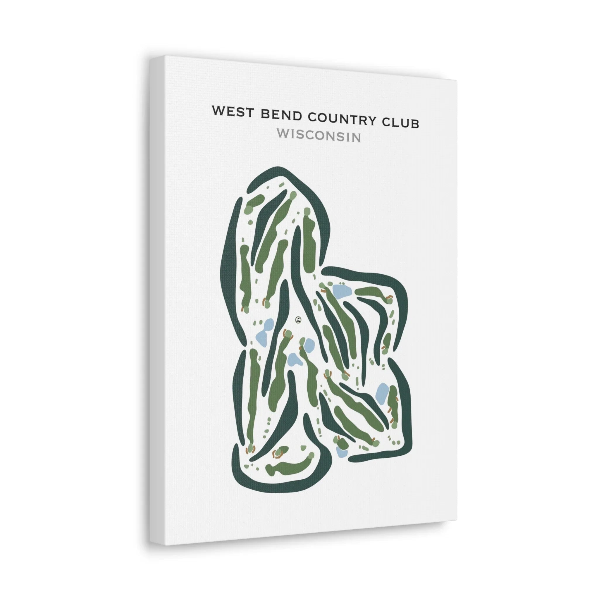 West Bend Country Club, Wisconsin - Printed Golf Courses