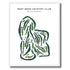 West Bend Country Club, Wisconsin - Printed Golf Courses