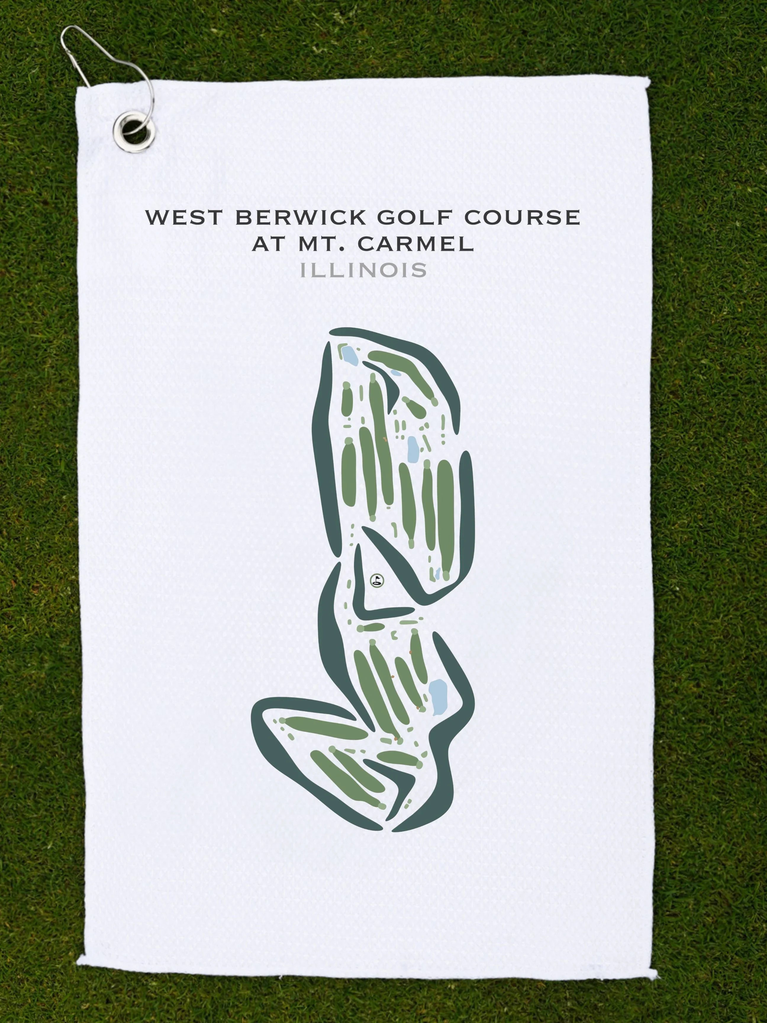 West Berwick Golf Course at Mt. Carmel, Illinois - Printed Golf Courses