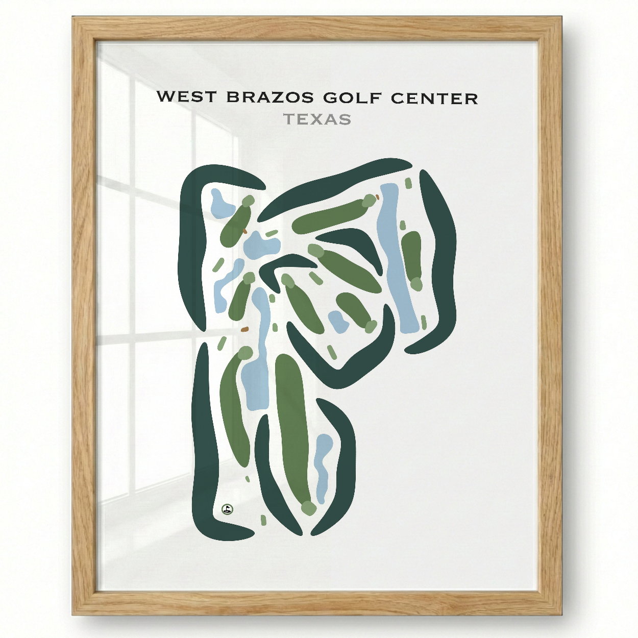West Brazos Golf Center, Texas - Printed Golf Courses