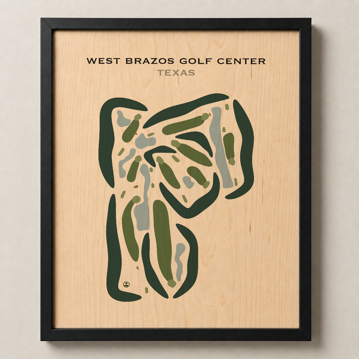 West Brazos Golf Center, Texas - Printed Golf Courses