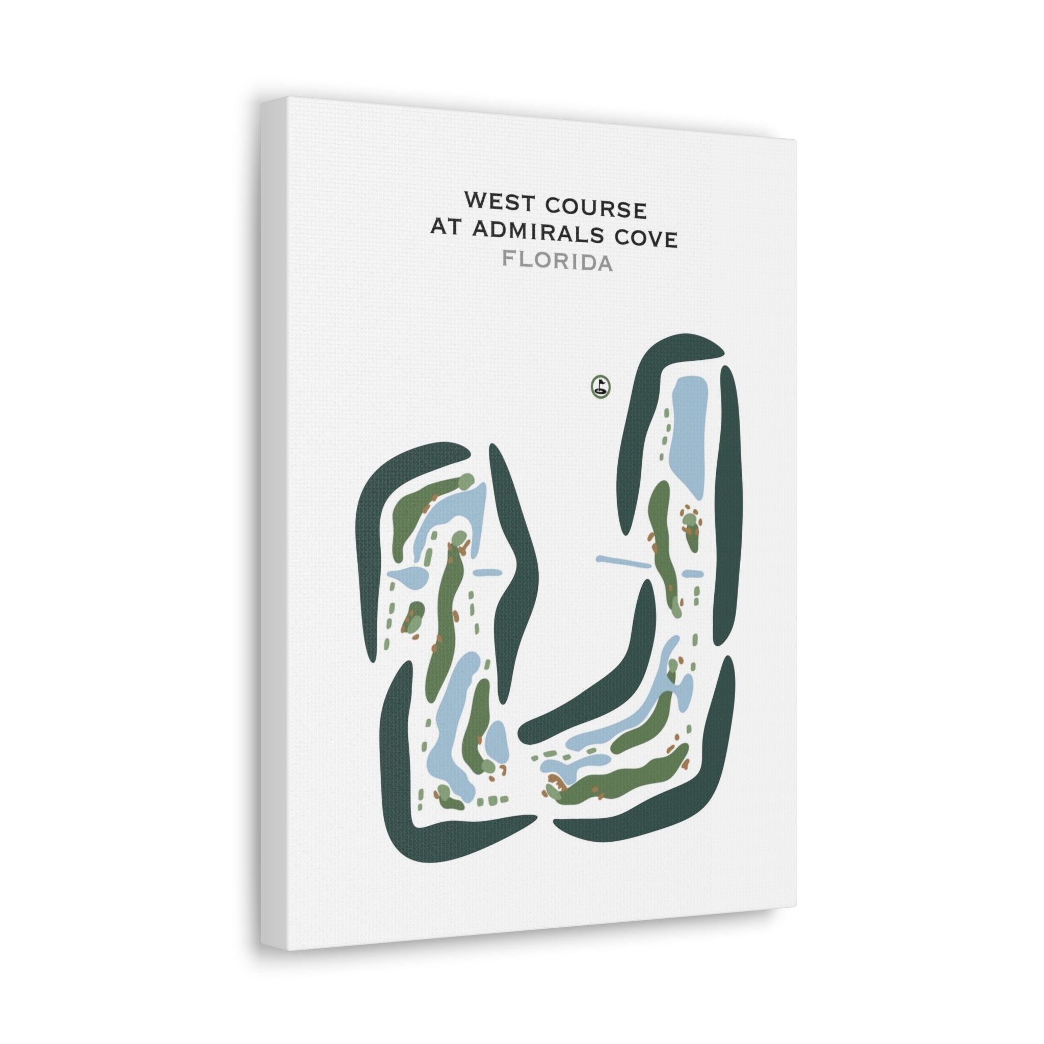 West Course at Admirals Cove, Florida - Printed Golf Courses
