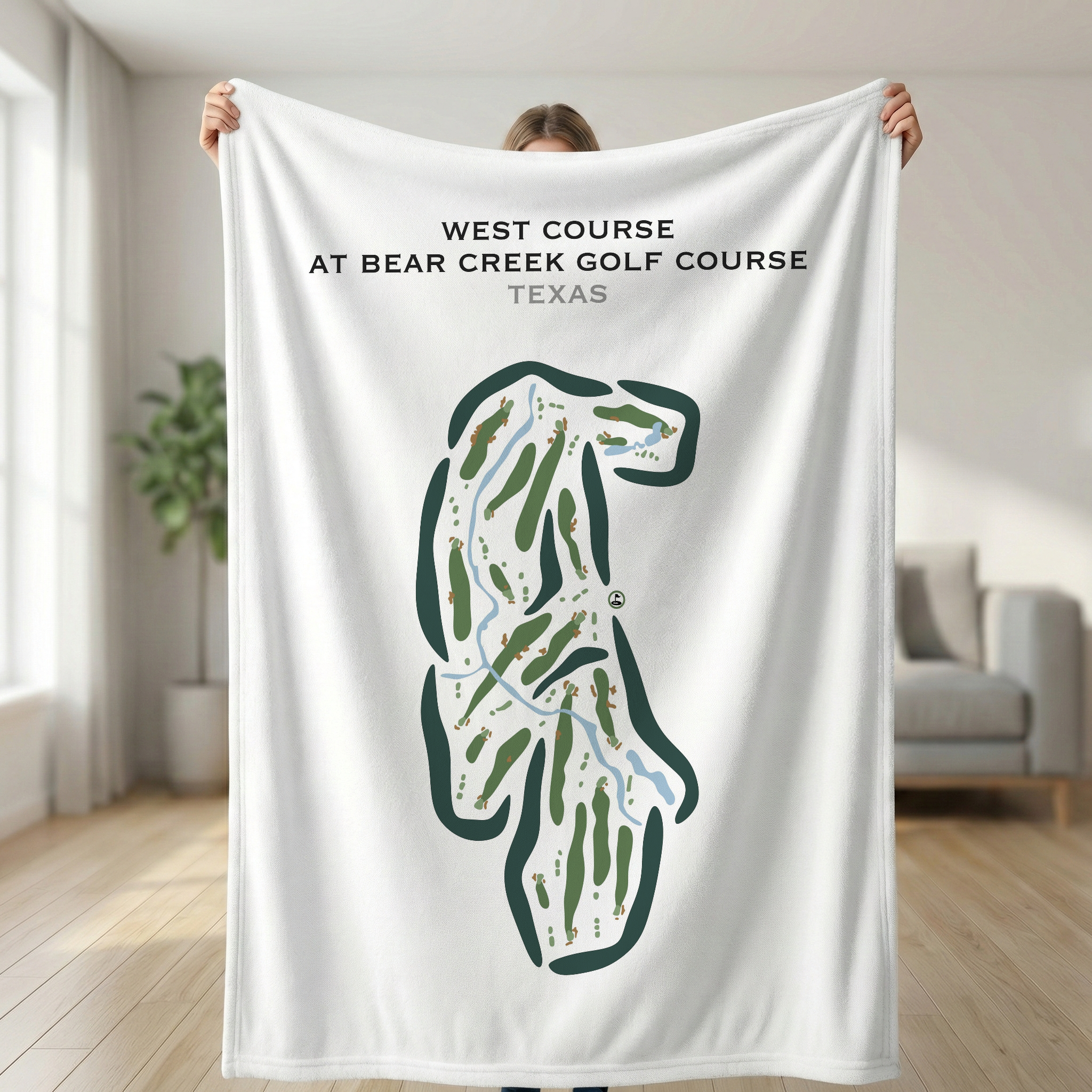 West Course at Bear Creek Golf Club, Texas - Printed Golf Courses