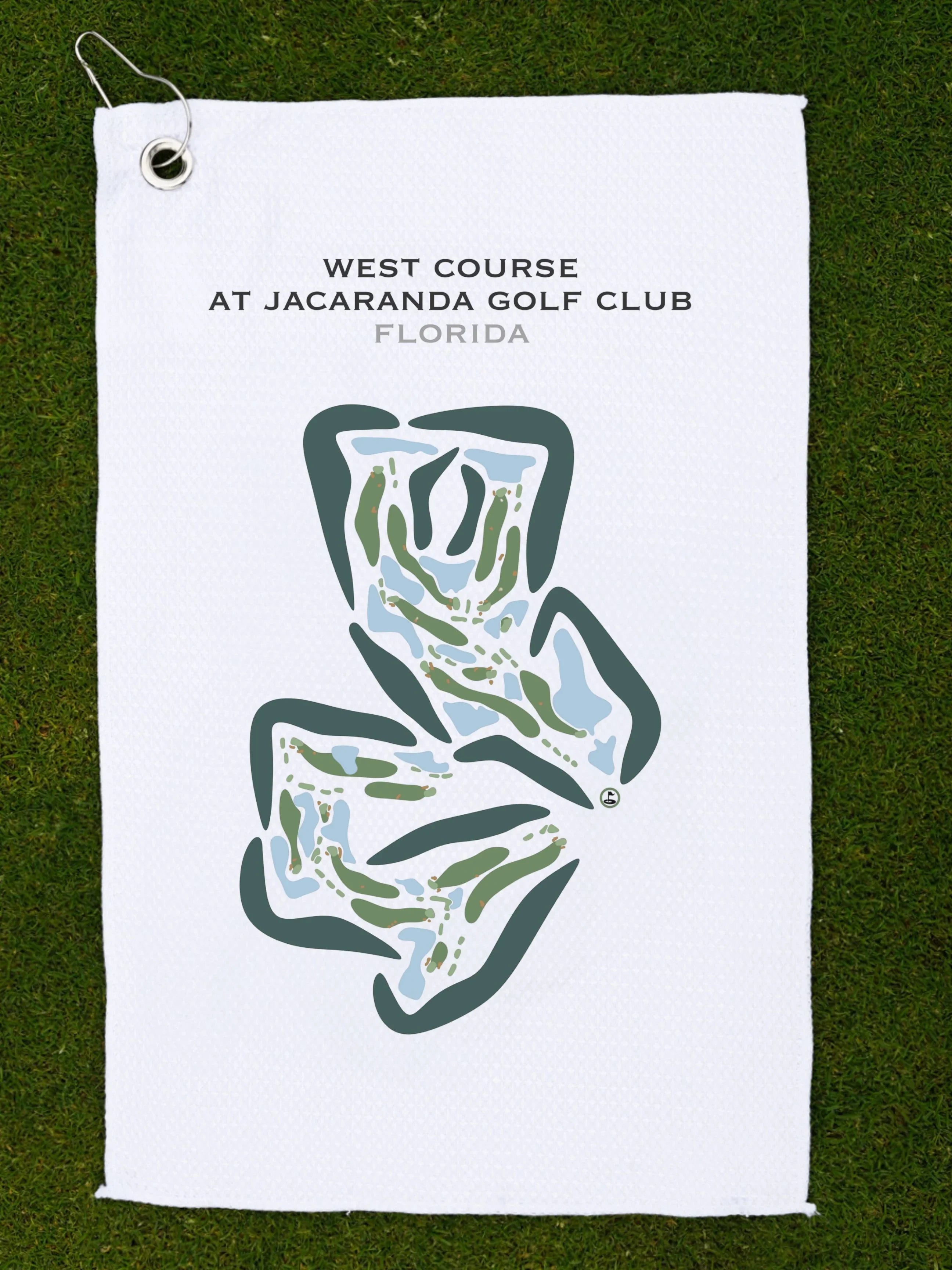West Course at Jacaranda Golf Club, Florida - Printed Golf Courses