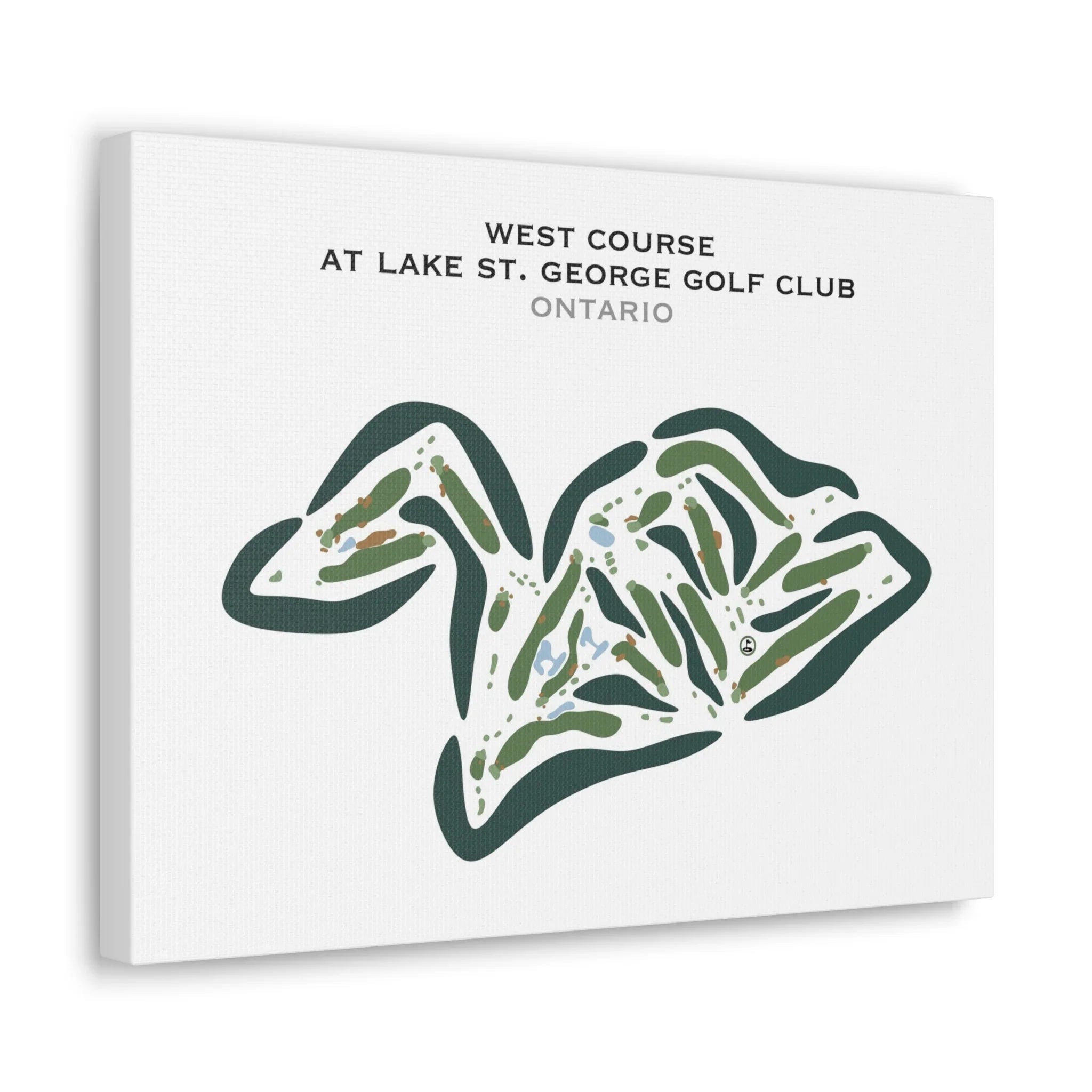 West Course at Lake St. George Golf Club, Ontario, Canada - Printed Golf Courses
