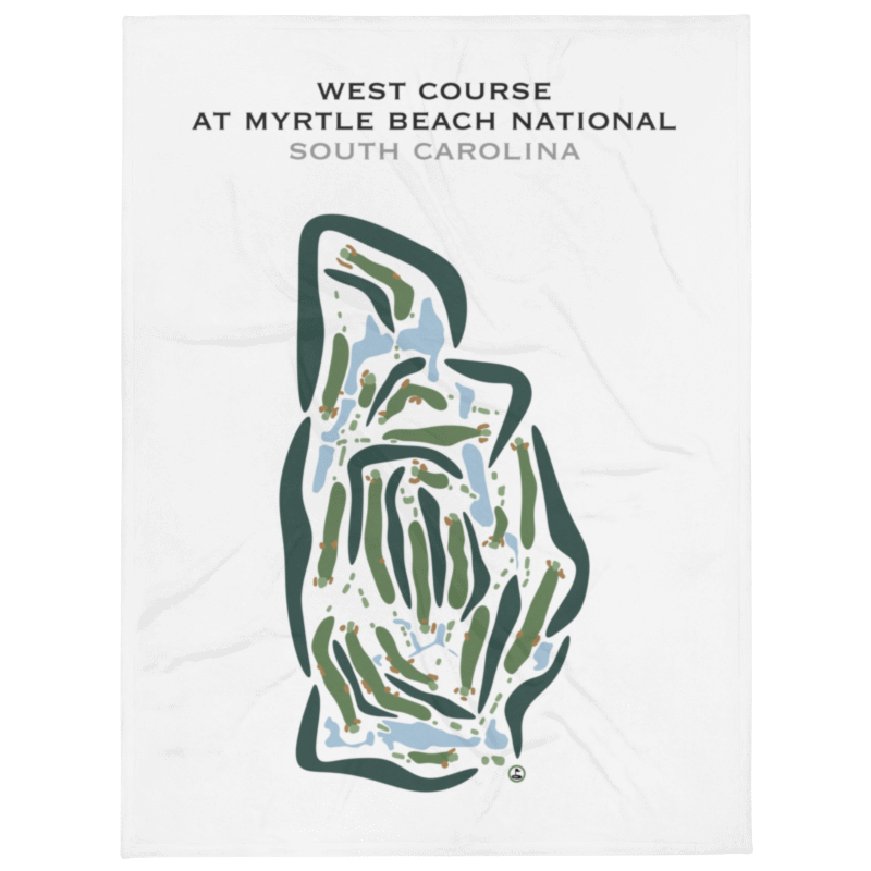 West Course at Myrtle Beach National, South Carolina - Printed Golf Courses