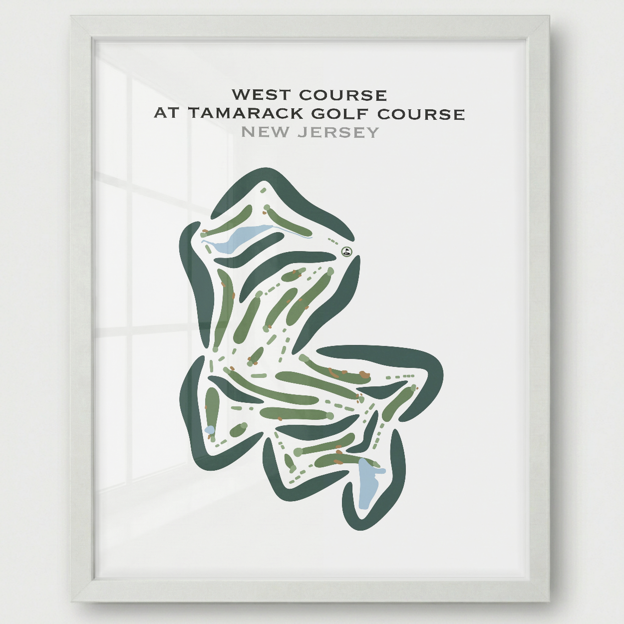 West Course at Tamarack Golf Course, New Jersey - Printed Golf Courses