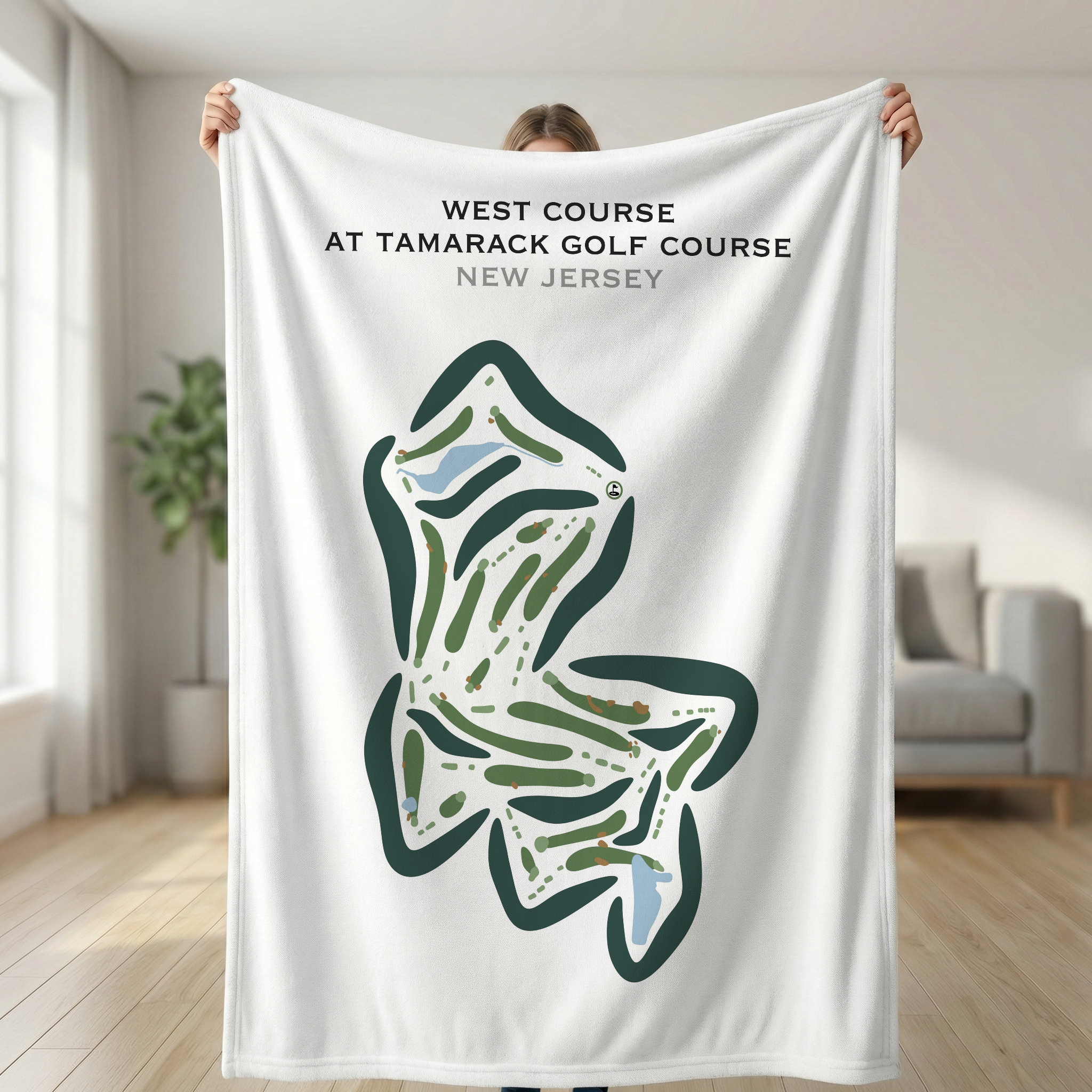 West Course at Tamarack Golf Course, New Jersey - Printed Golf Courses