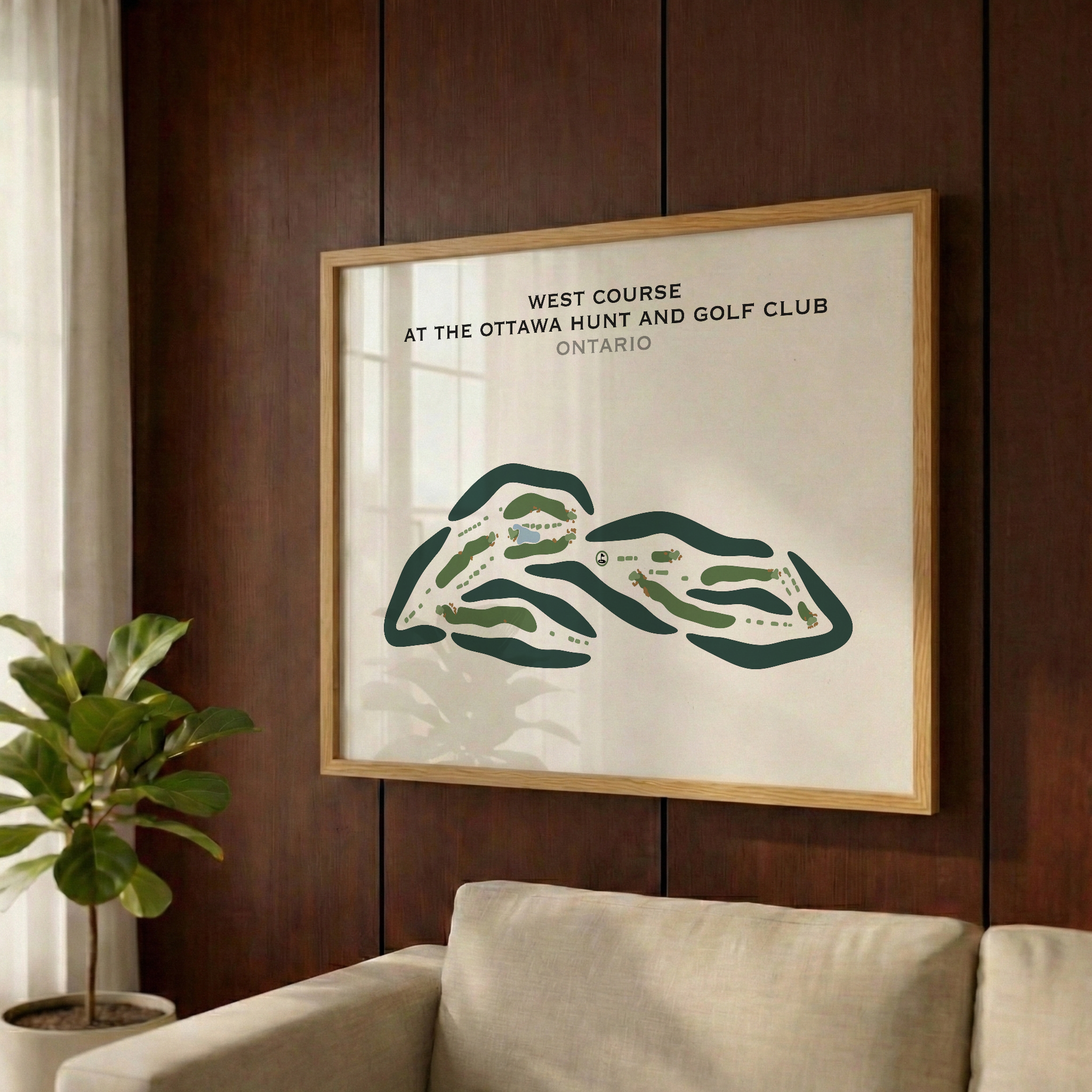 West Course at The Ottawa Hunt and Golf Club, Ontario - Printed Golf Courses