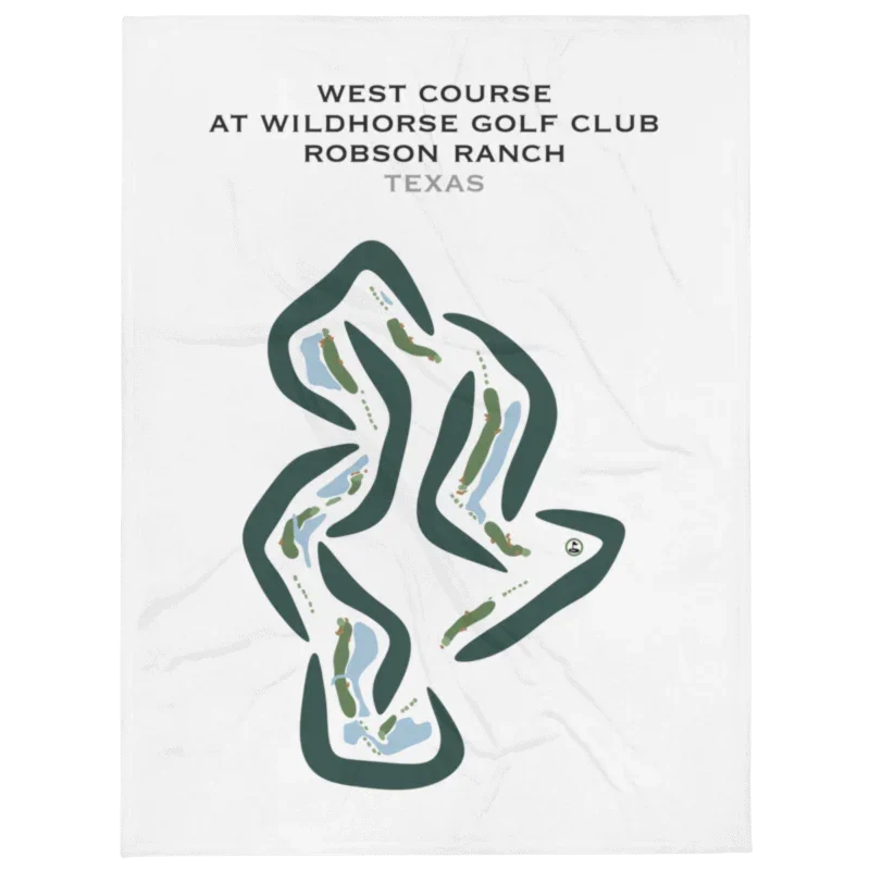 West Course at Wildhorse Golf Club at Robson Ranch, Texas - Printed Golf Courses