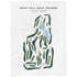 West Hill Golf Course, New York - Printed Golf Course
