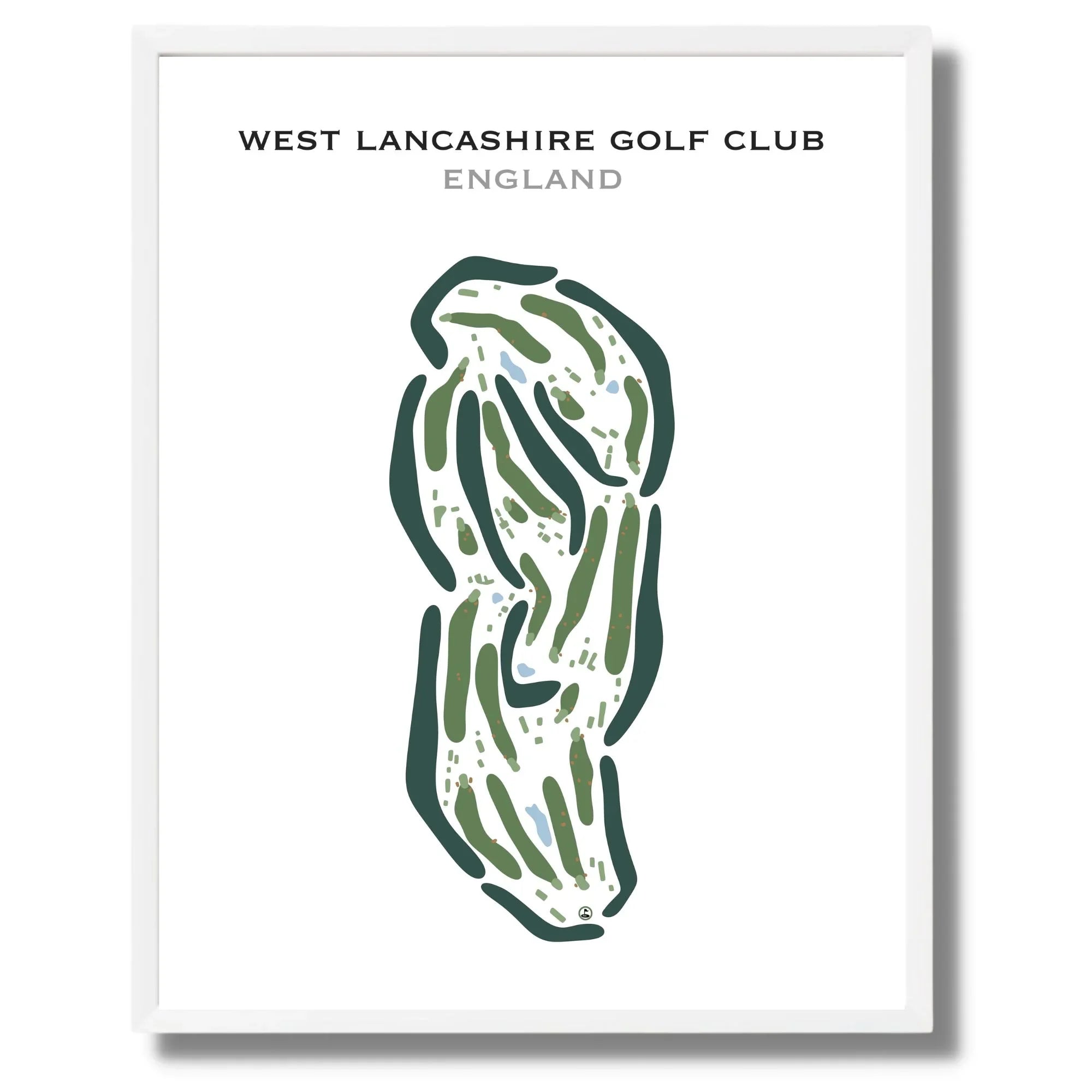 West Lancashire Golf Club, England - Printed Golf Courses