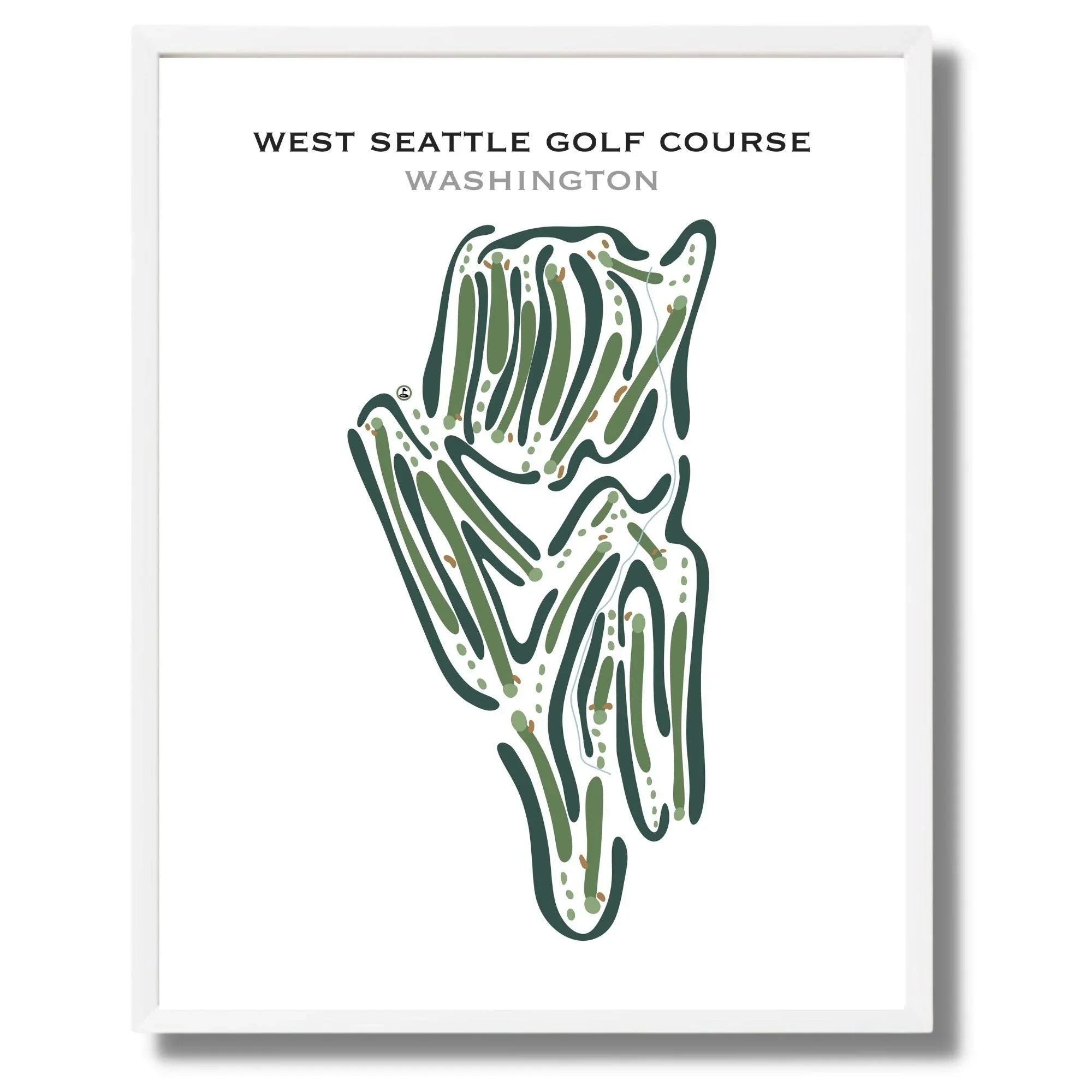 West Seattle Golf Course, Washington - Printed Golf Courses