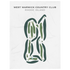 West Warwick Country Club, Rhode Island - Printed Golf Courses