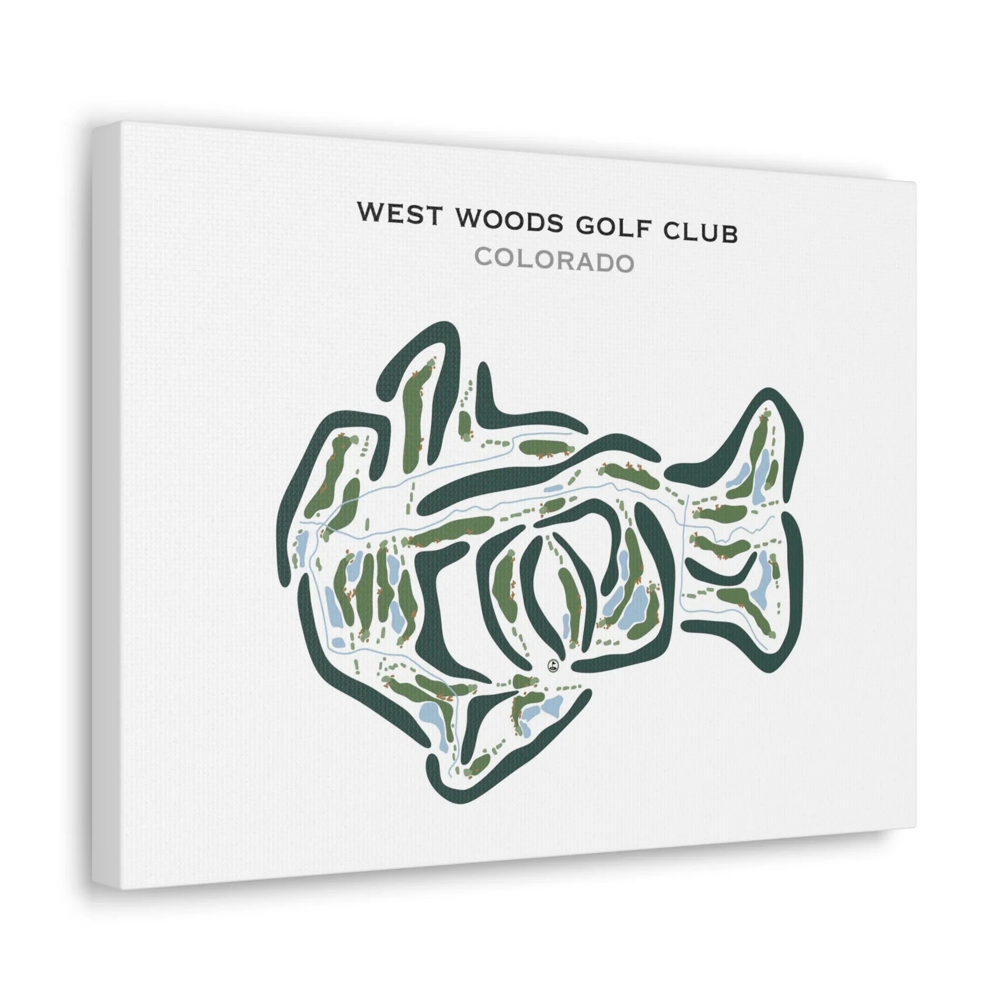 West Woods Golf Club, Colorado - Printed Golf Courses