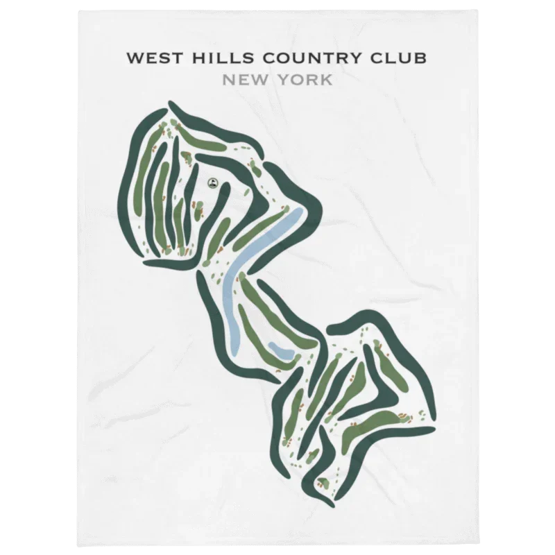 West Hills Country Club, New York - Printed Golf Courses