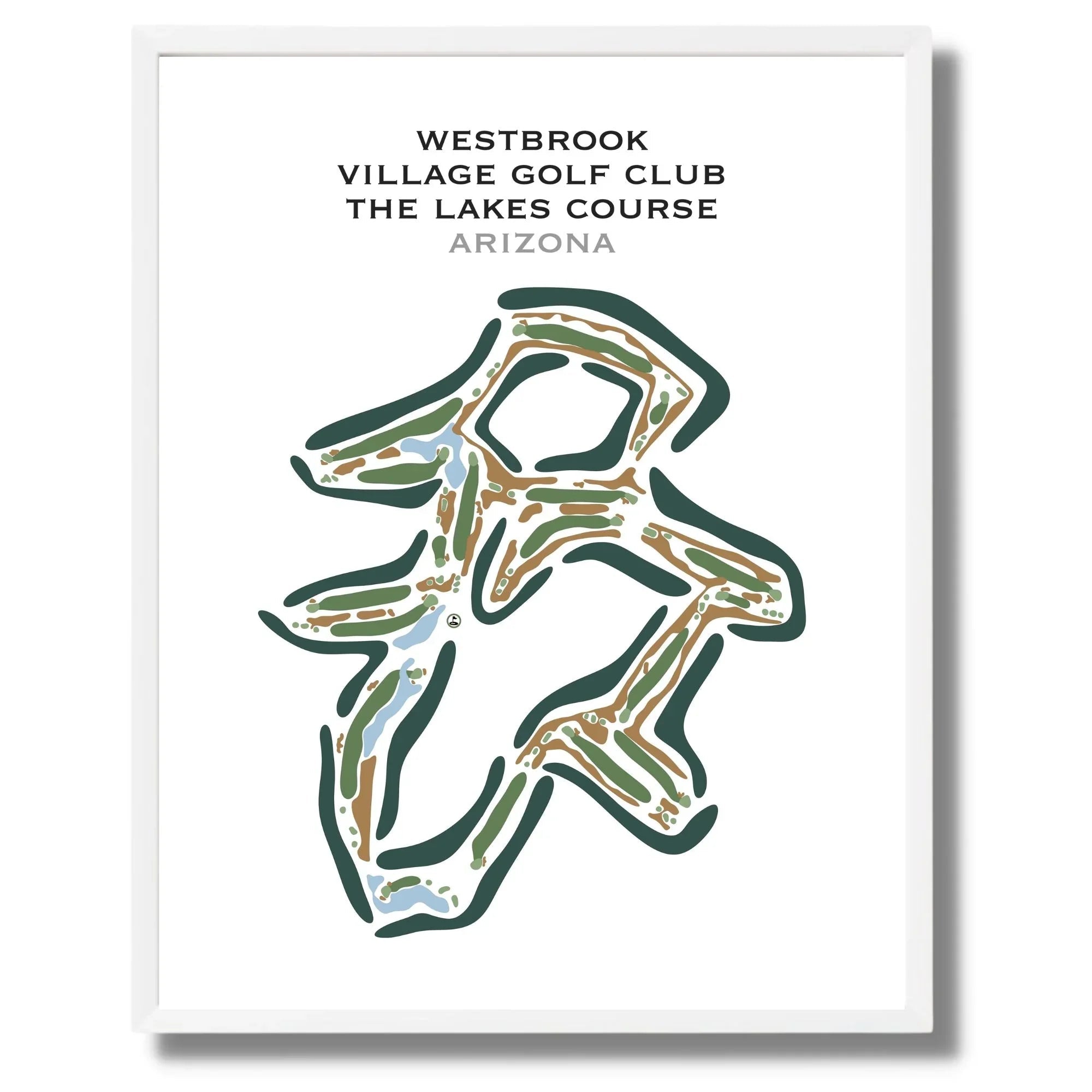 Westbrook Village Golf Club, The Lakes Course, Arizona - Printed Golf Course