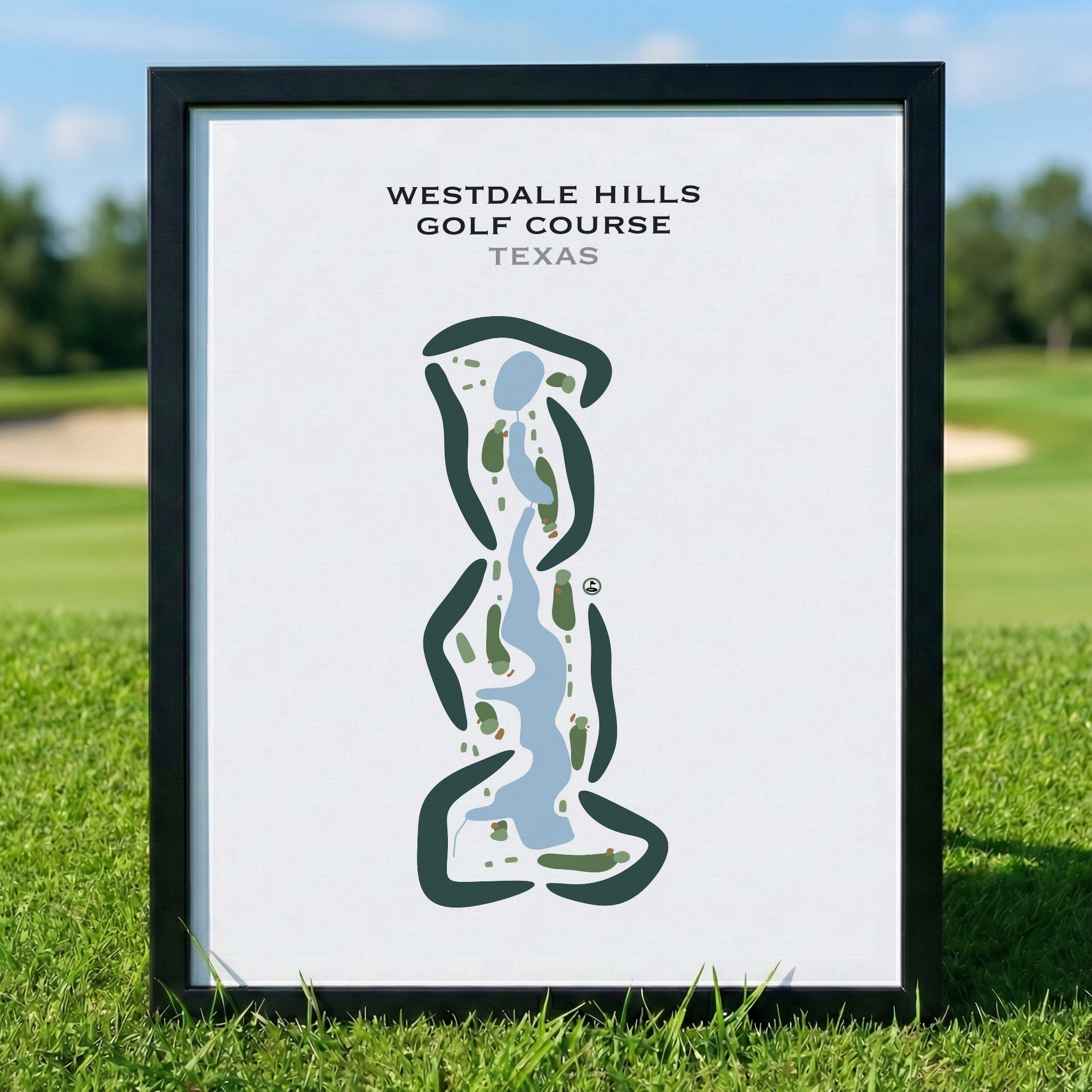 Westdale Hills Golf Course, Texas - Printed Golf Courses