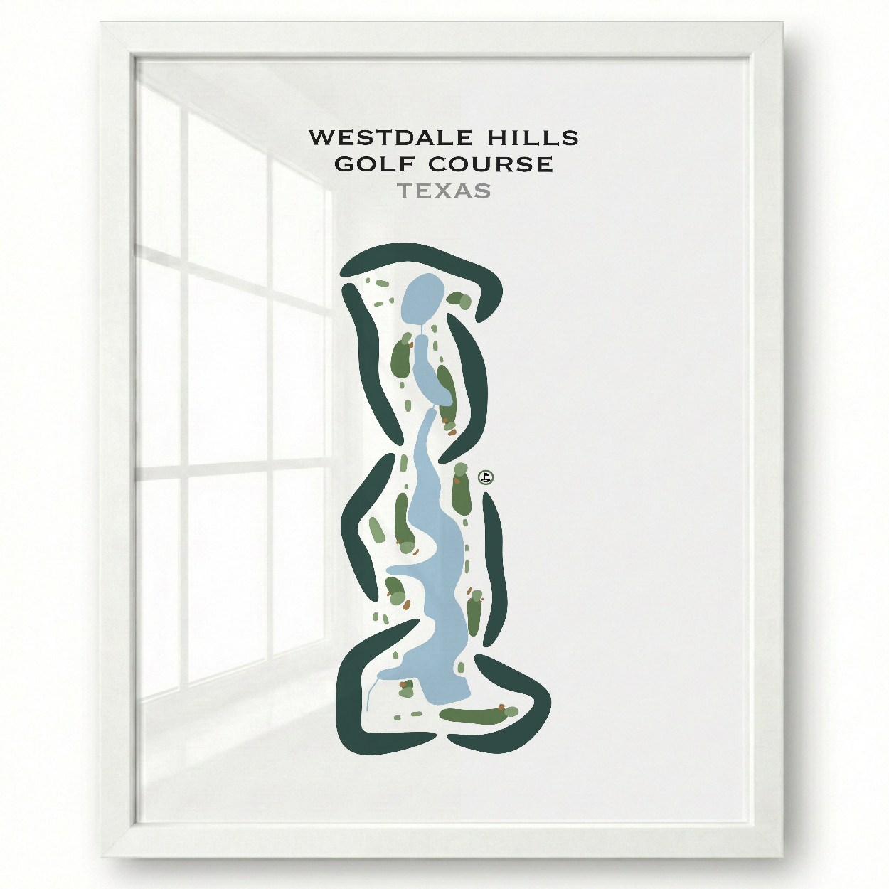 Westdale Hills Golf Course, Texas - Printed Golf Courses