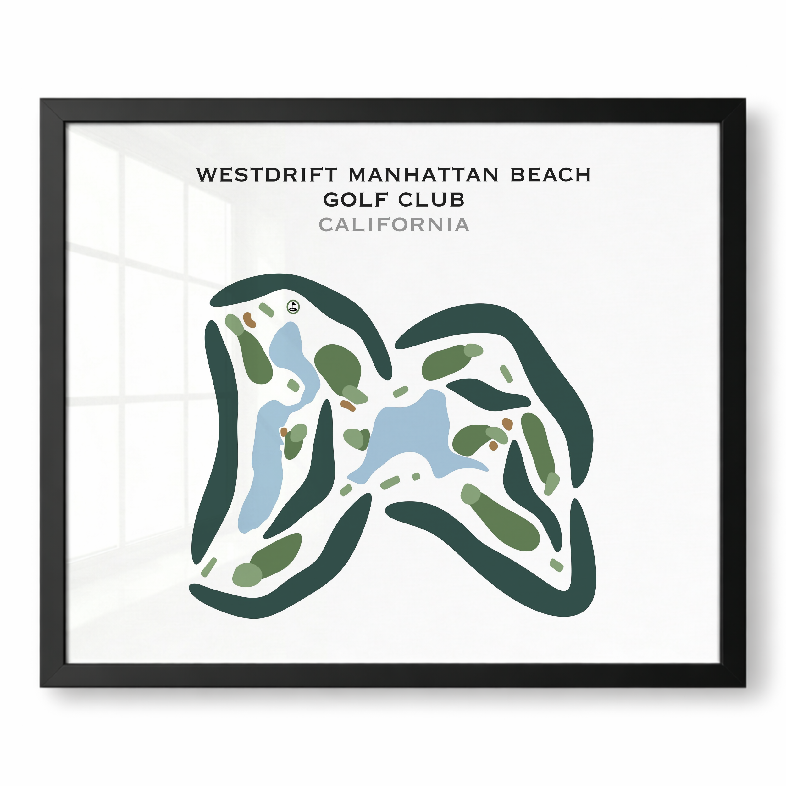 Westdrift Manhattan Beach Golf Club, California - Printed Golf Courses