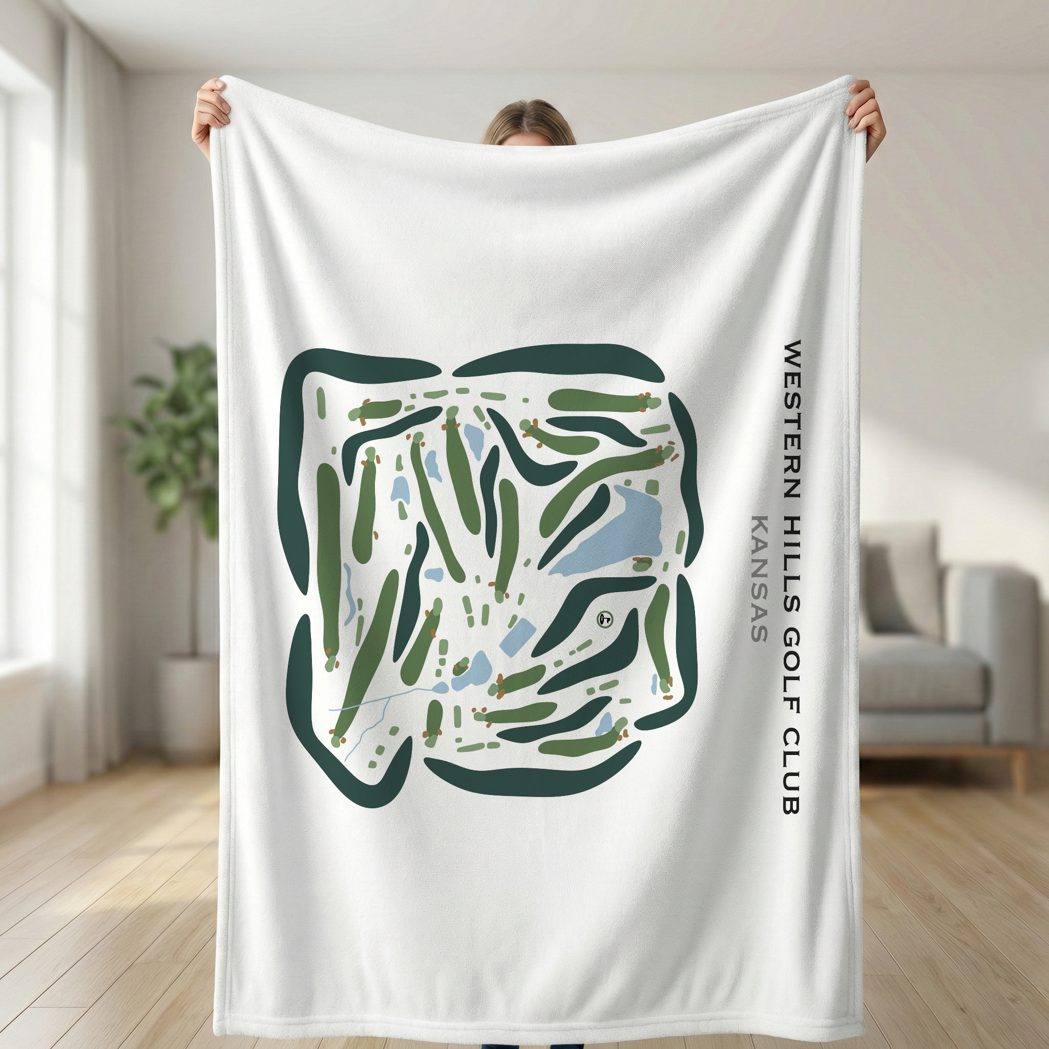 Western Hills Golf Club, Kansas - Printed Golf Courses