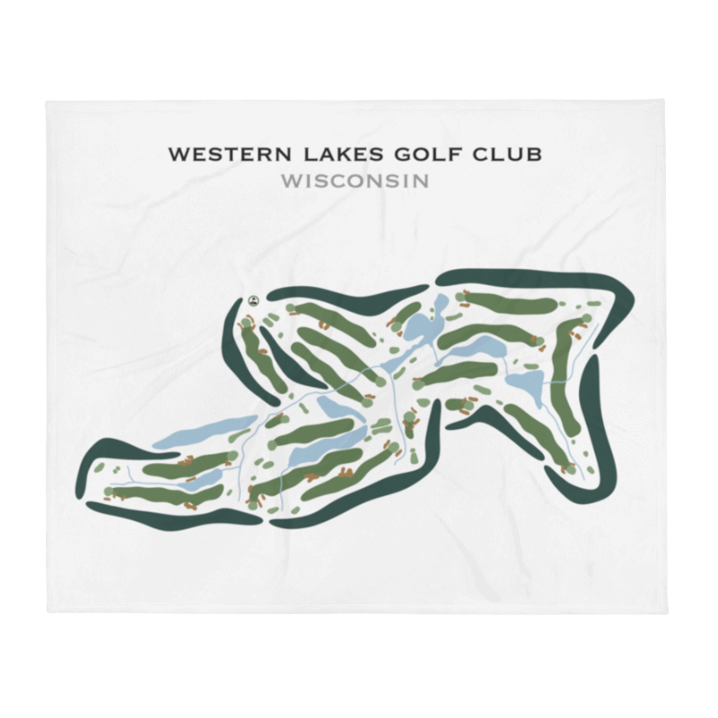 Western Lakes Golf Club, Wisconsin - Printed Golf Courses