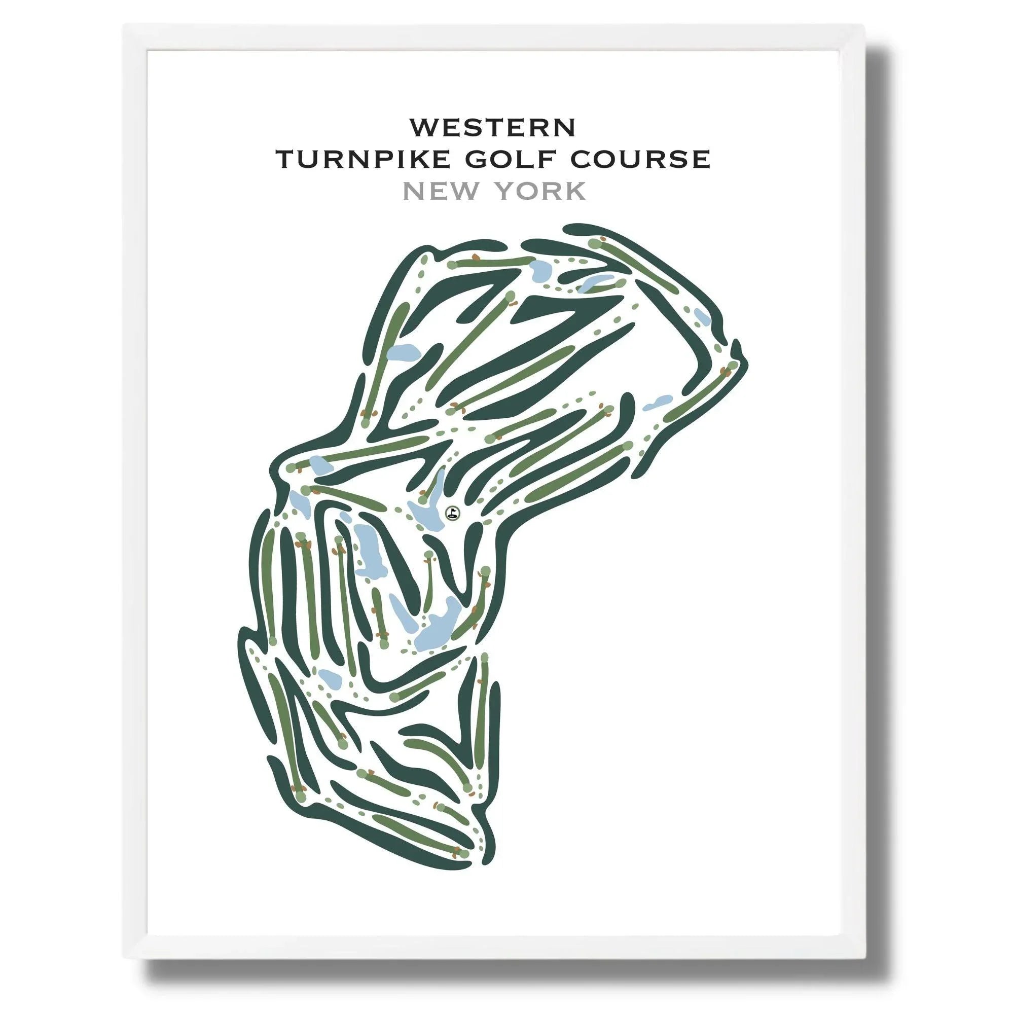 Western Turnpike Golf Course, New York - Printed Golf Courses