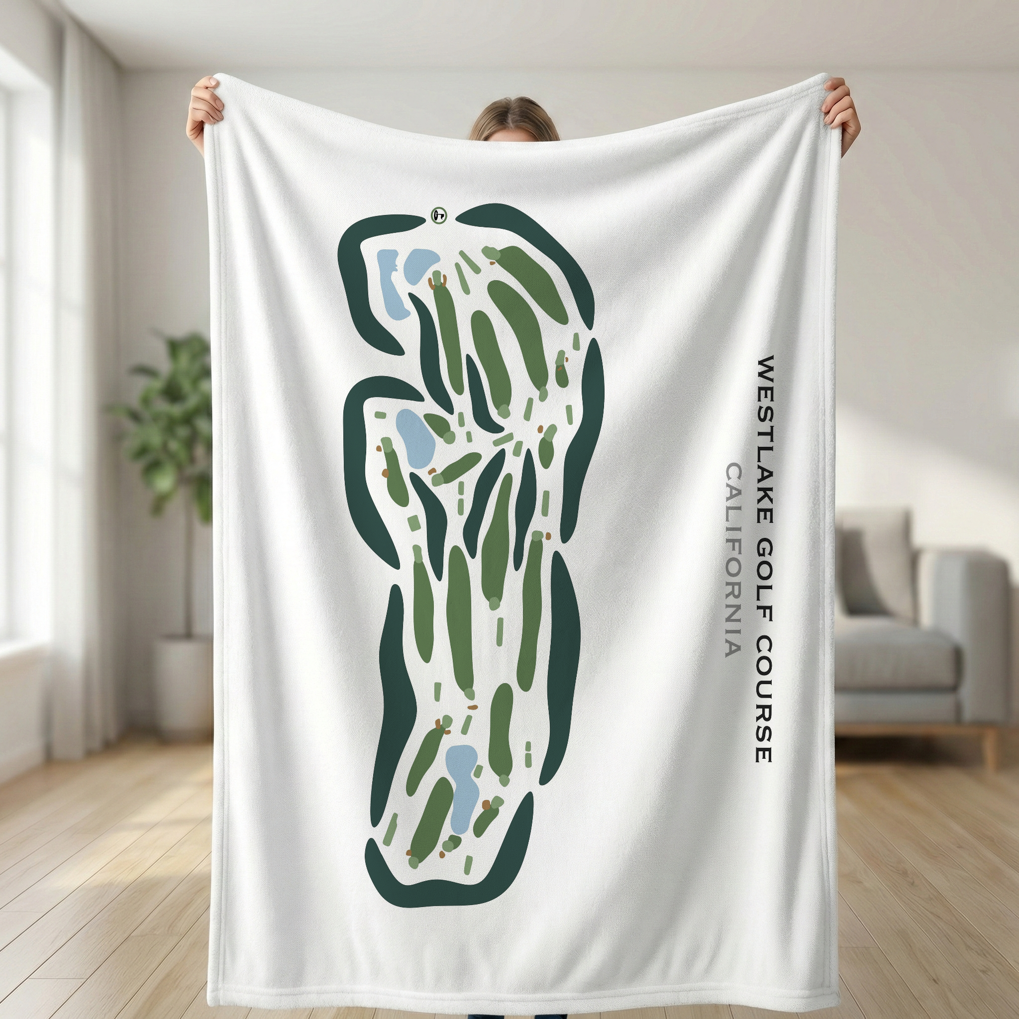 Westlake Golf Course, California - Printed Golf Courses