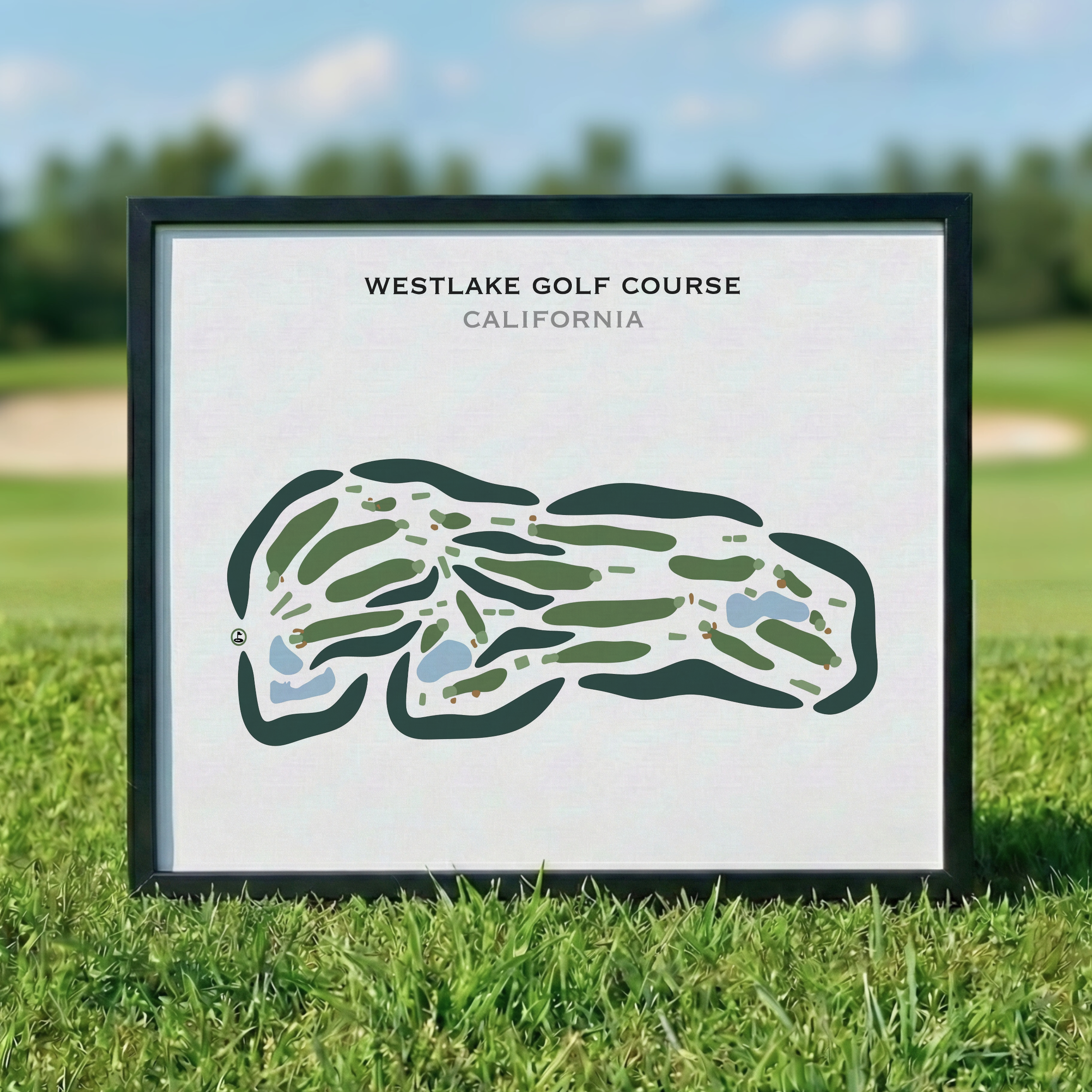Westlake Golf Course, California - Printed Golf Courses