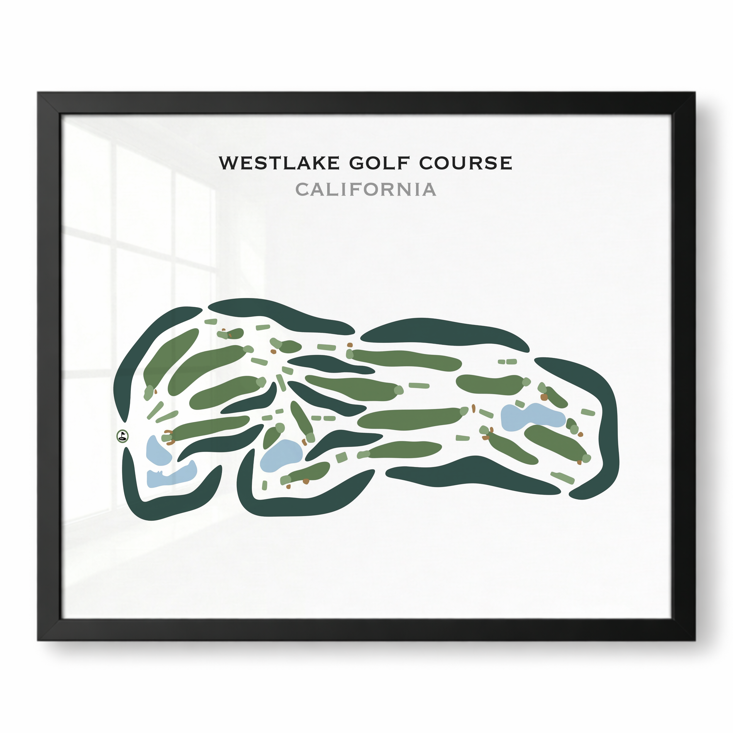 Westlake Golf Course, California - Printed Golf Courses