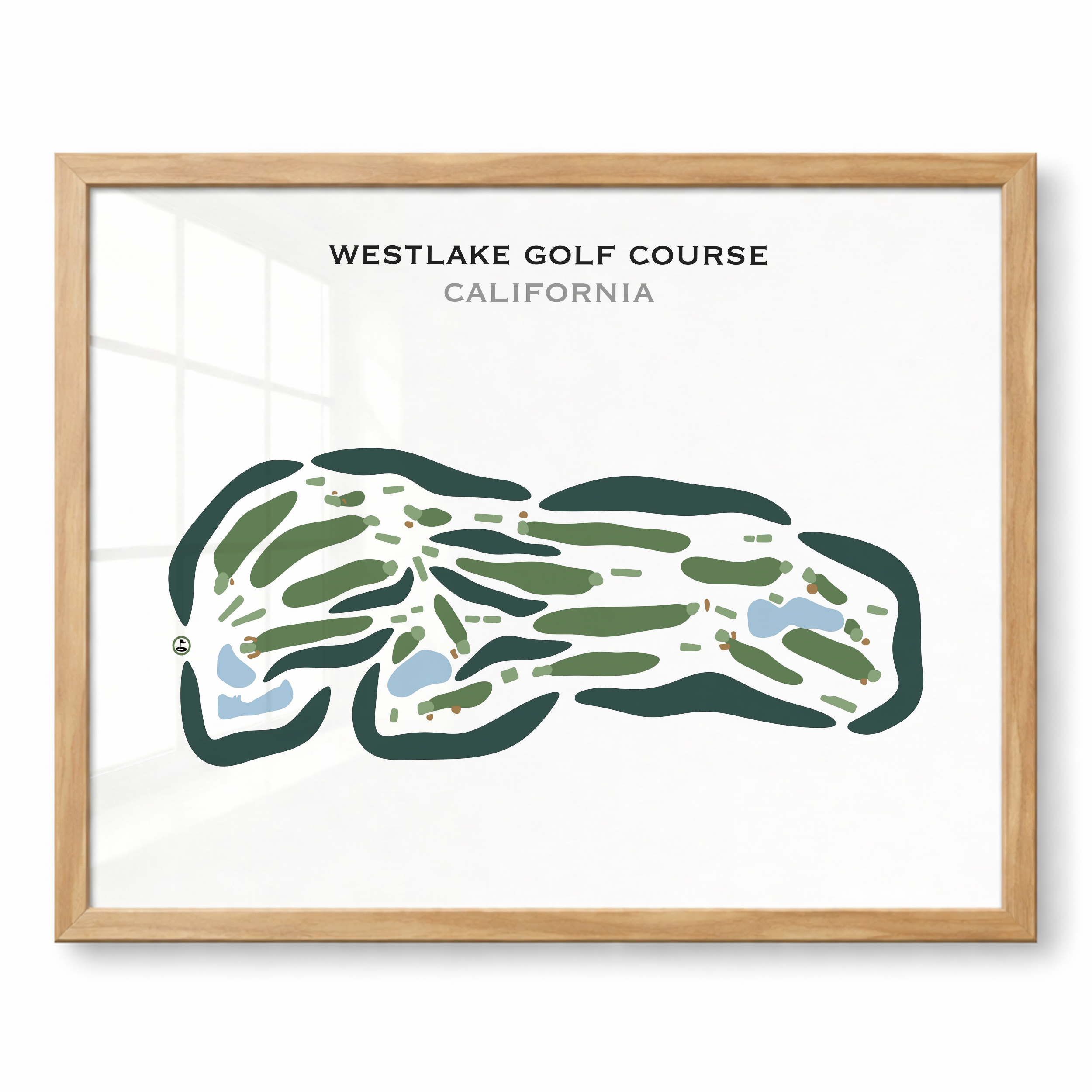 Westlake Golf Course, California - Printed Golf Courses