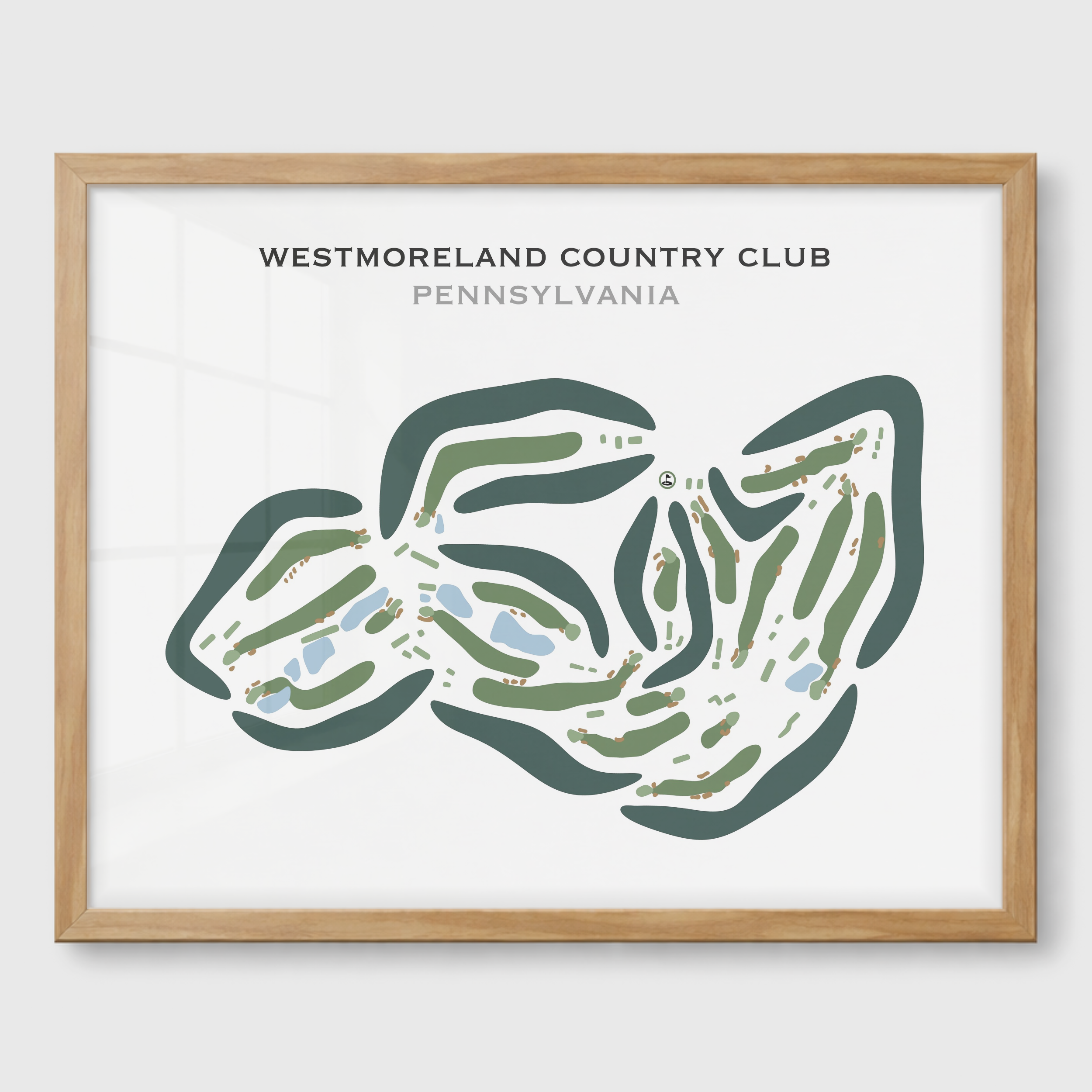 Westmoreland Country Club, Pennsylvania - Printed Golf Courses