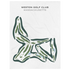 Weston Golf Club, Massachusetts - Printed Golf Courses