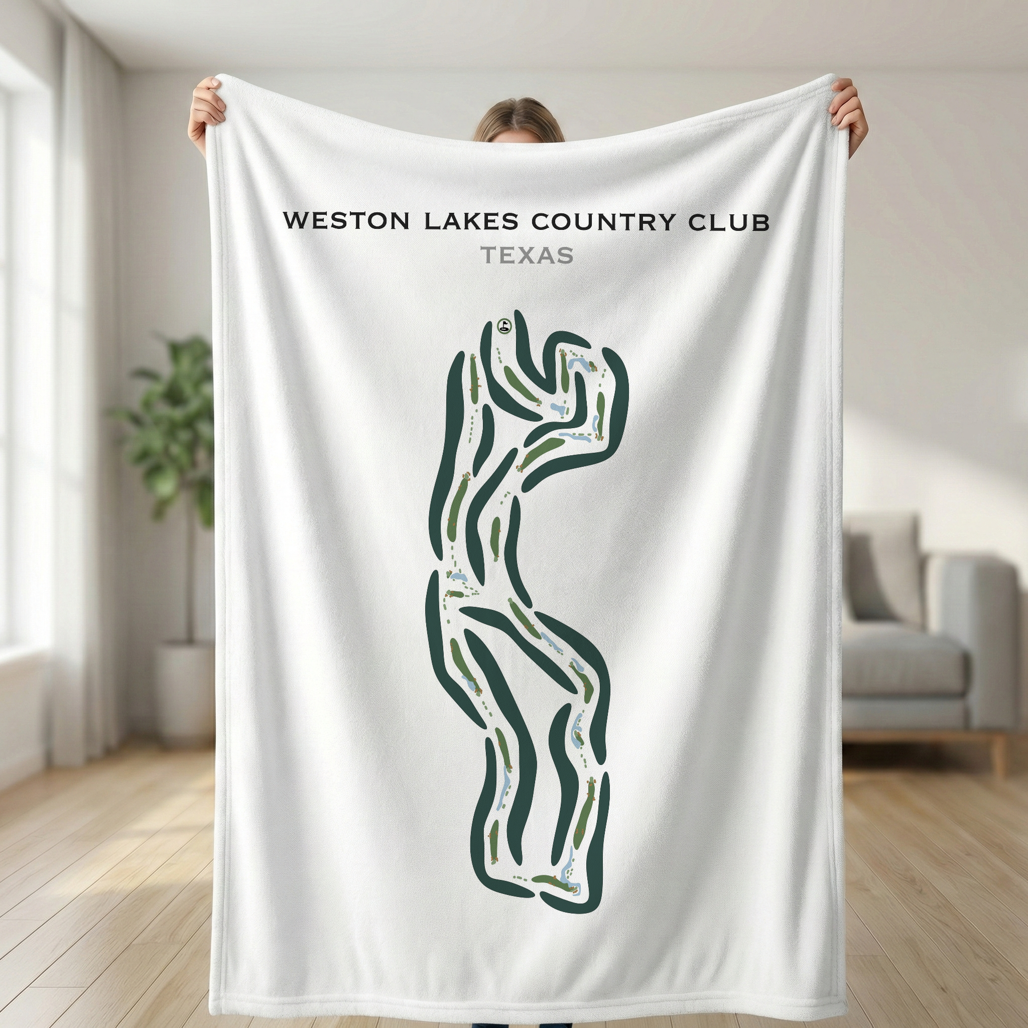 Weston Lakes Country Club, Texas - Printed Golf Courses