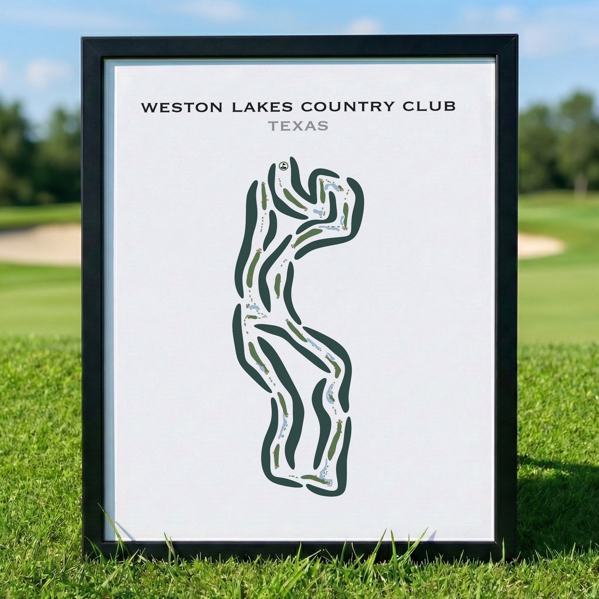 Weston Lakes Country Club, Texas - Printed Golf Courses