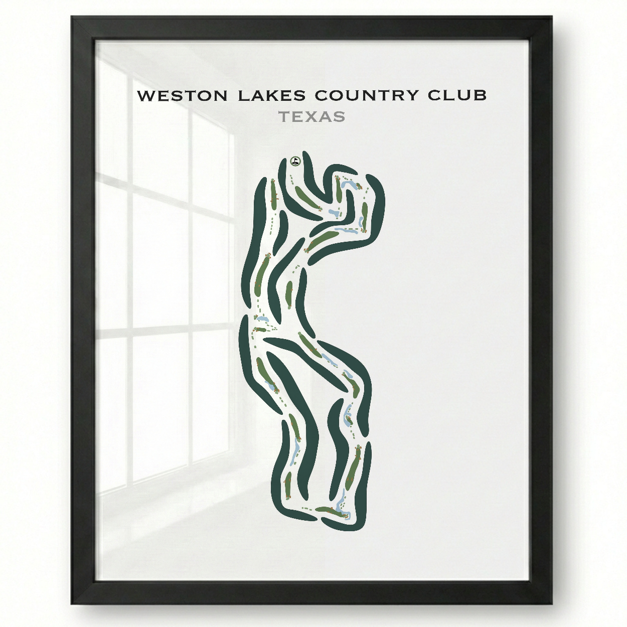 Weston Lakes Country Club, Texas - Printed Golf Courses