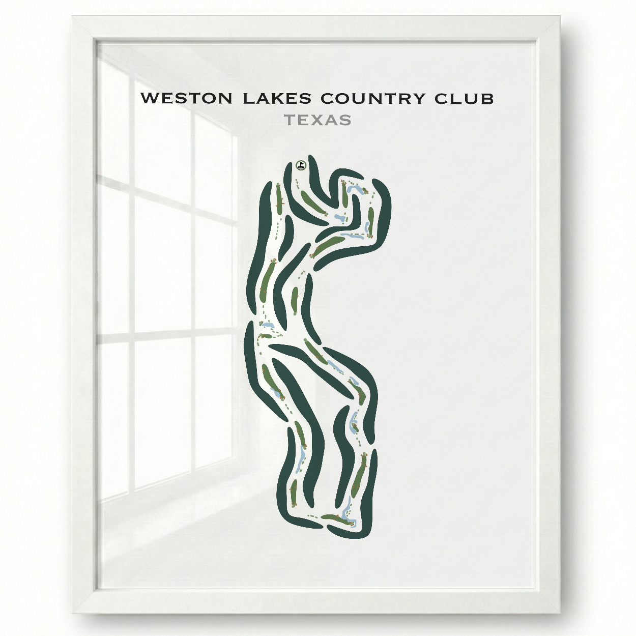 Weston Lakes Country Club, Texas - Printed Golf Courses