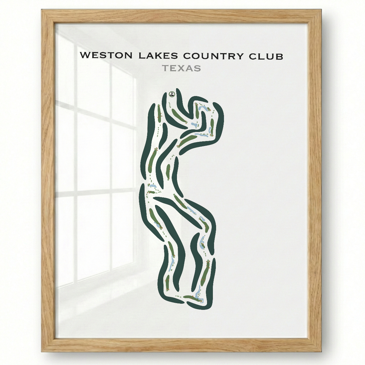 Weston Lakes Country Club, Texas - Printed Golf Courses