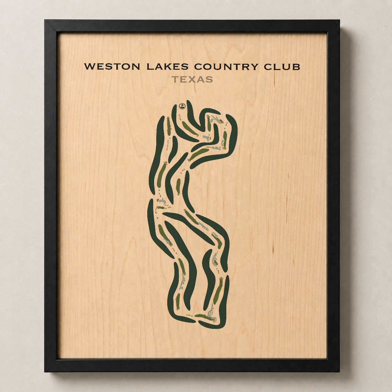 Weston Lakes Country Club, Texas - Printed Golf Courses