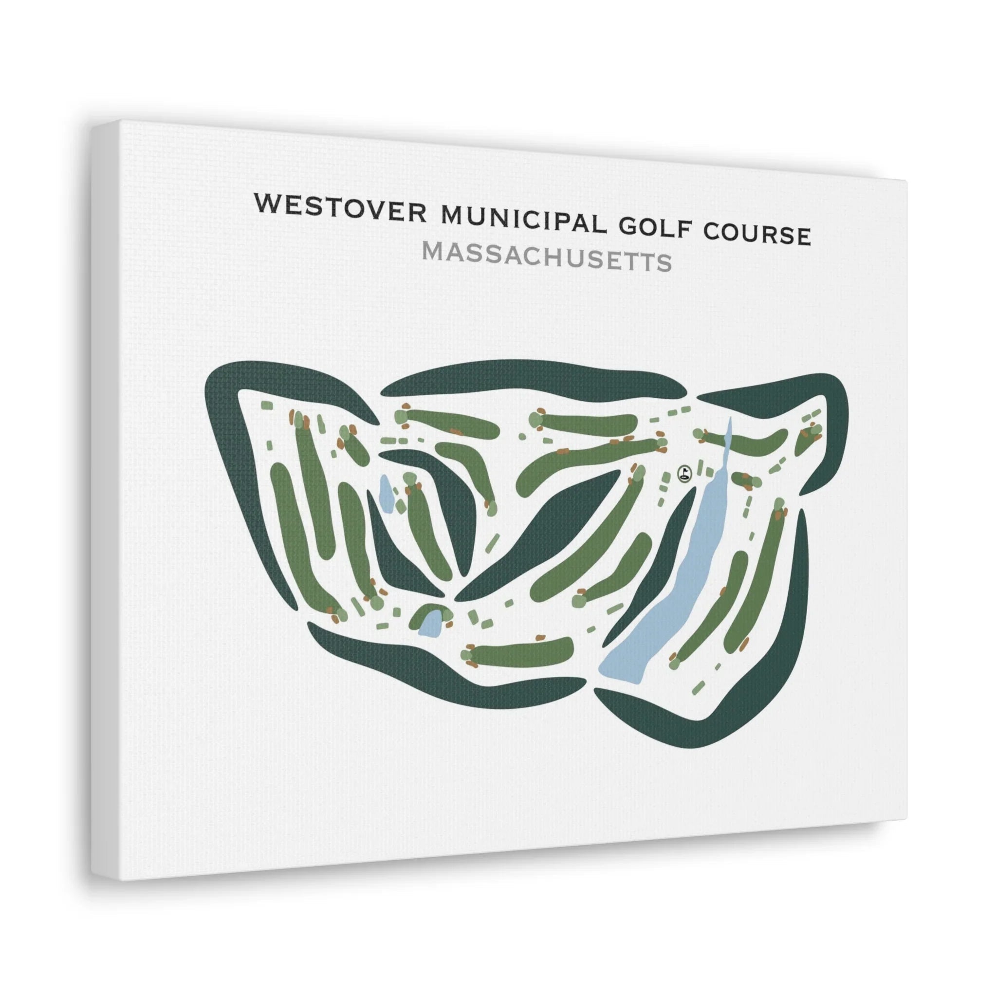 Westover Municipal Golf Course, Massachusetts - Printed Golf Courses
