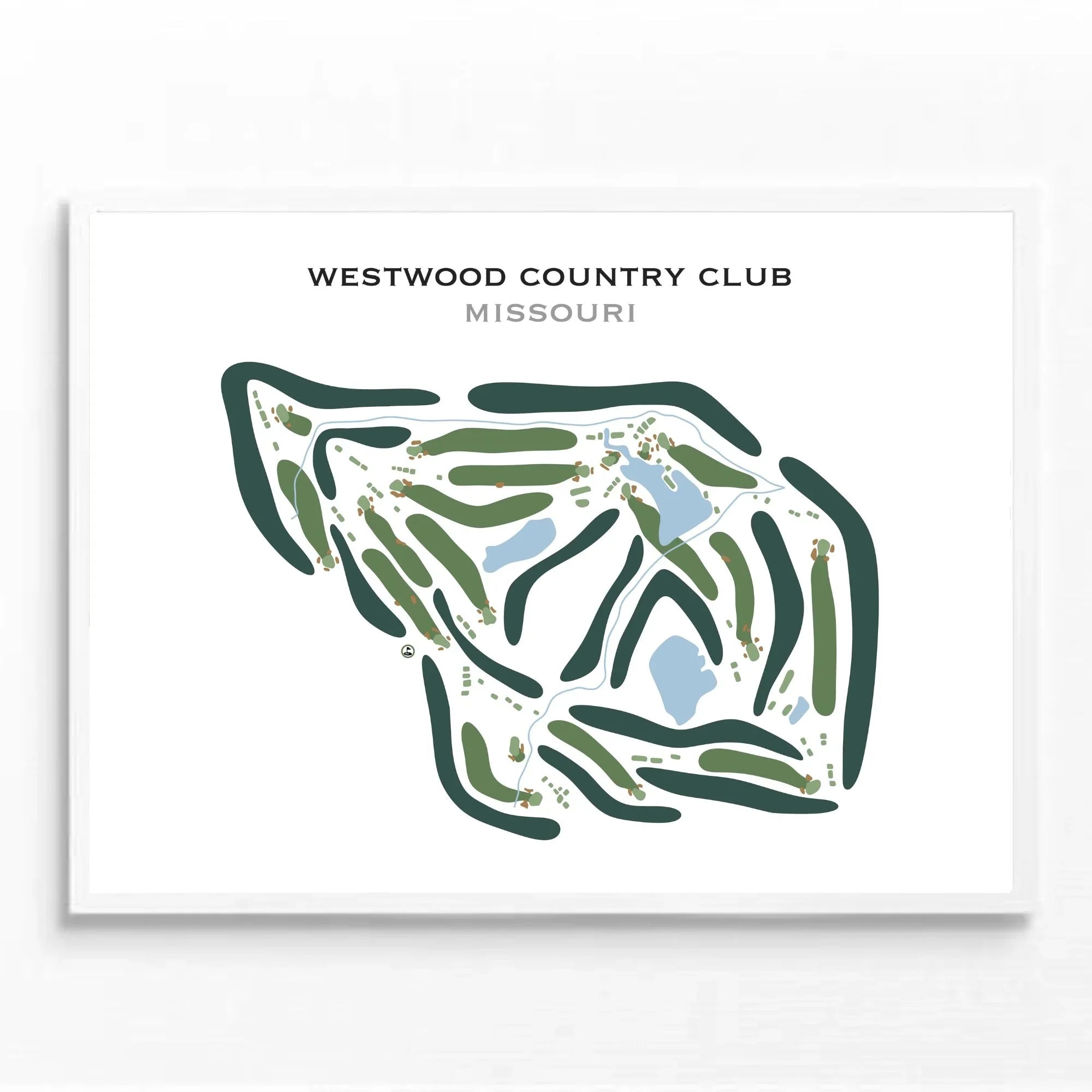 Westwood Country Club, Missouri - Printed Golf Courses