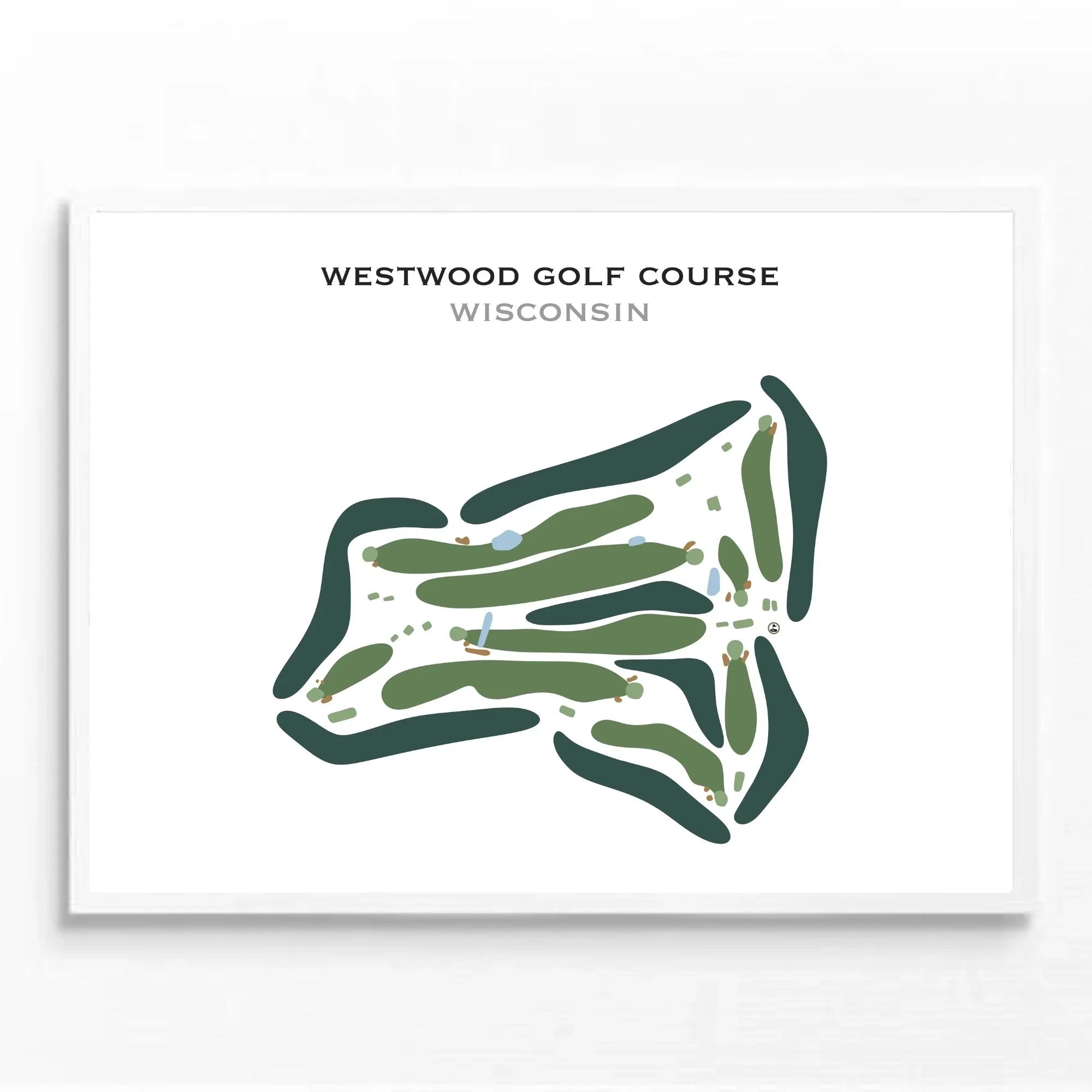 Westwood Golf Course, Wisconsin - Printed Golf Courses
