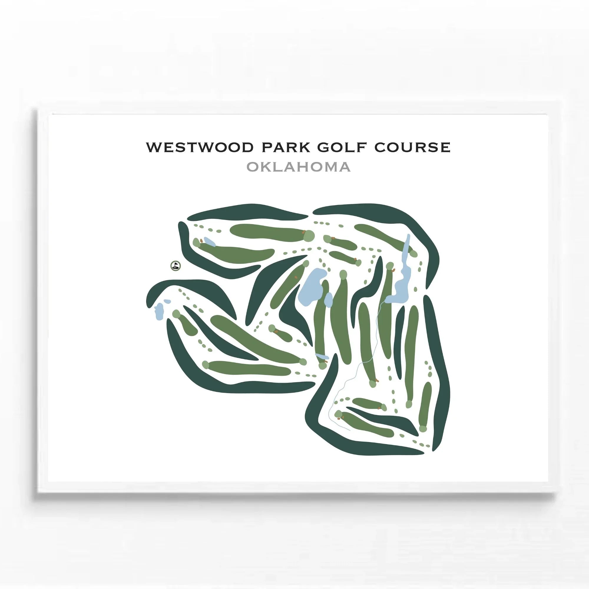 Westwood Park Golf Course, Oklahoma - Printed Golf Courses