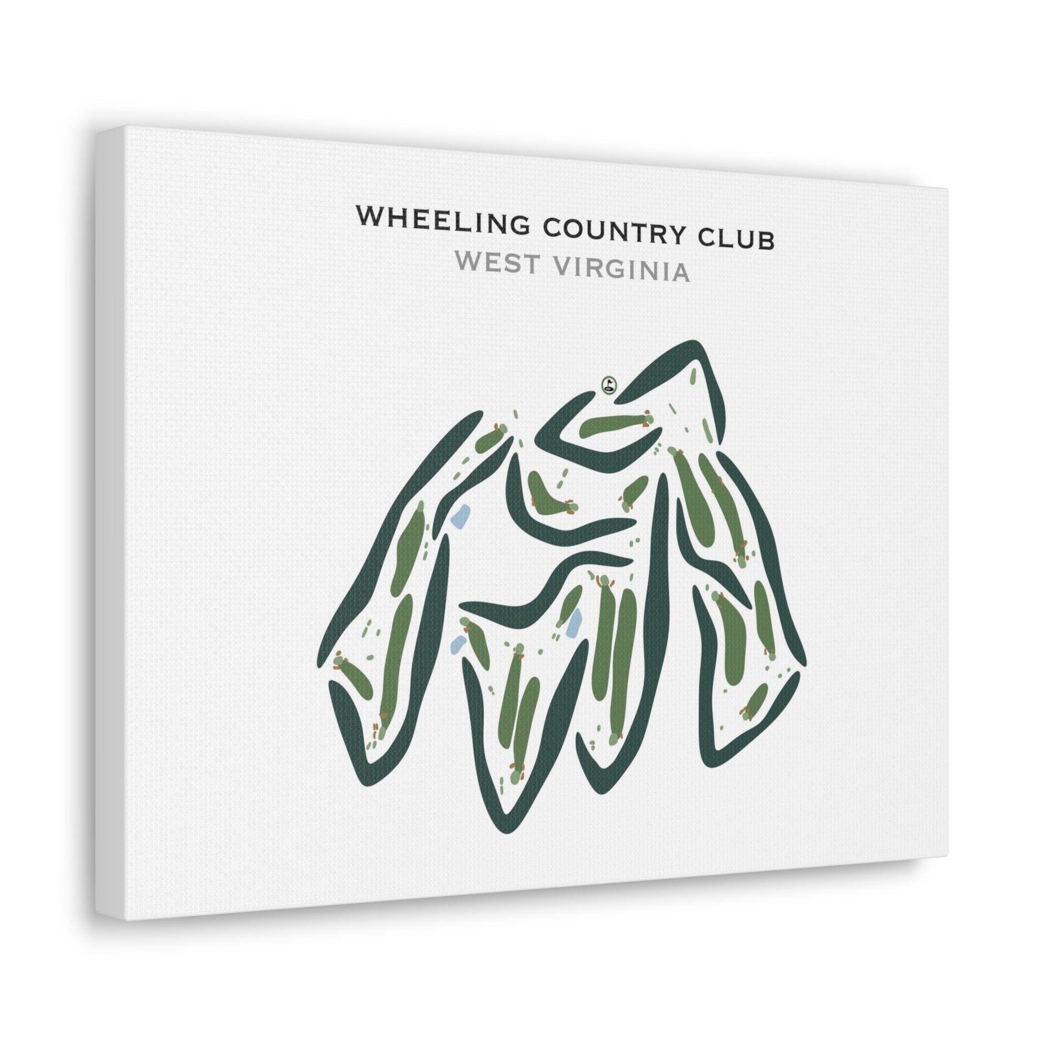Wheeling Country Club, West Virginia - Printed Golf Courses