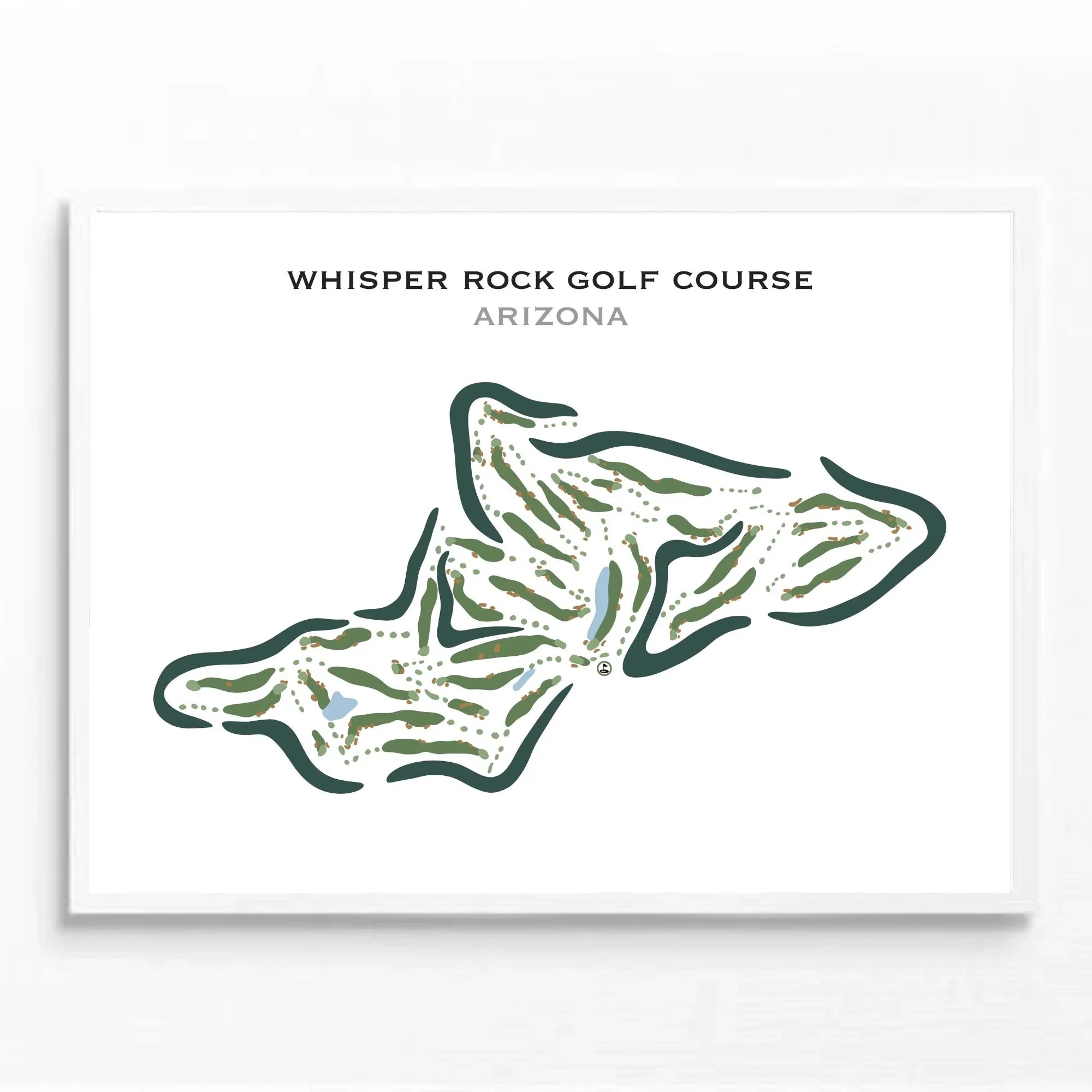 Whisper Rock Golf Course, Arizona - Printed Golf Courses