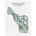 Whispering Pines Golf Course, Indiana - Printed Golf Courses