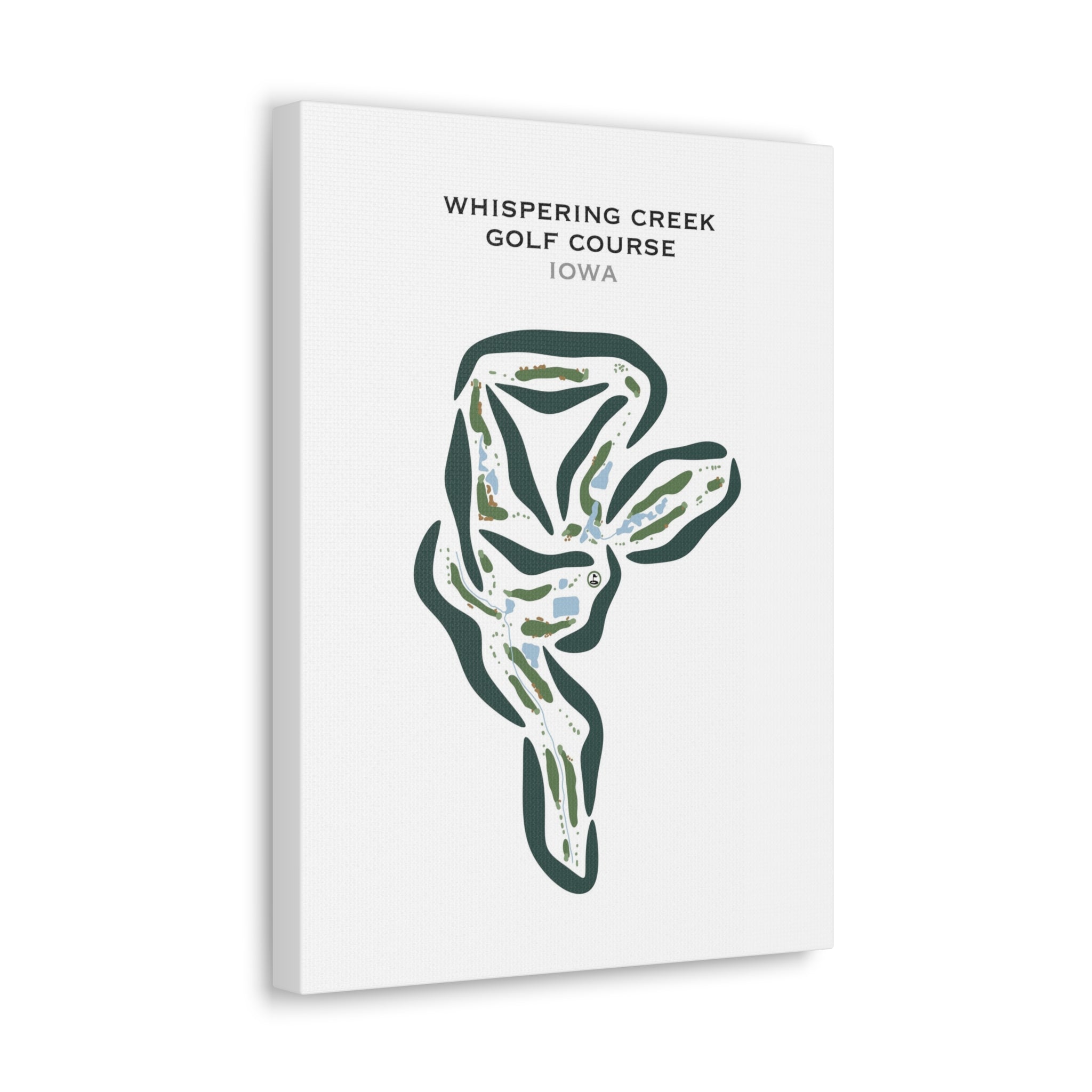 Whispering Creek Golf Course, Iowa - Printed Golf Courses