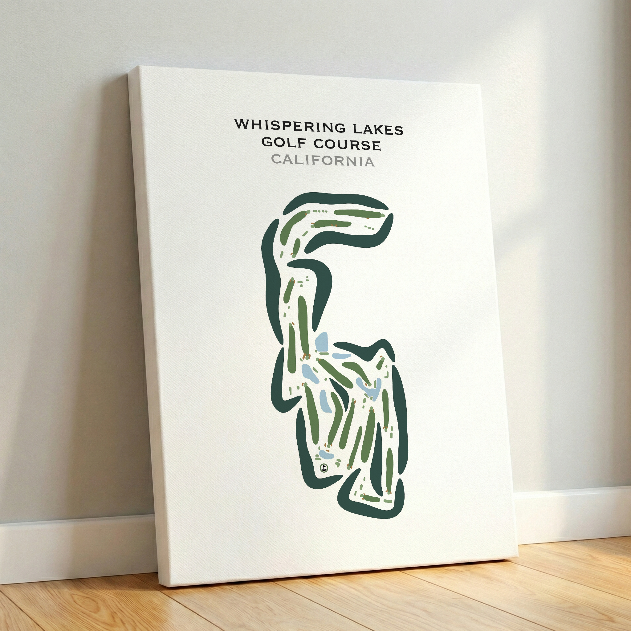 Whispering Lakes Golf Course, California - Printed Golf Courses