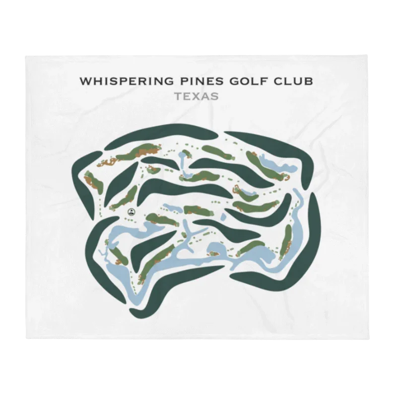 Whispering Pines Golf Club, Texas - Printed Golf Courses