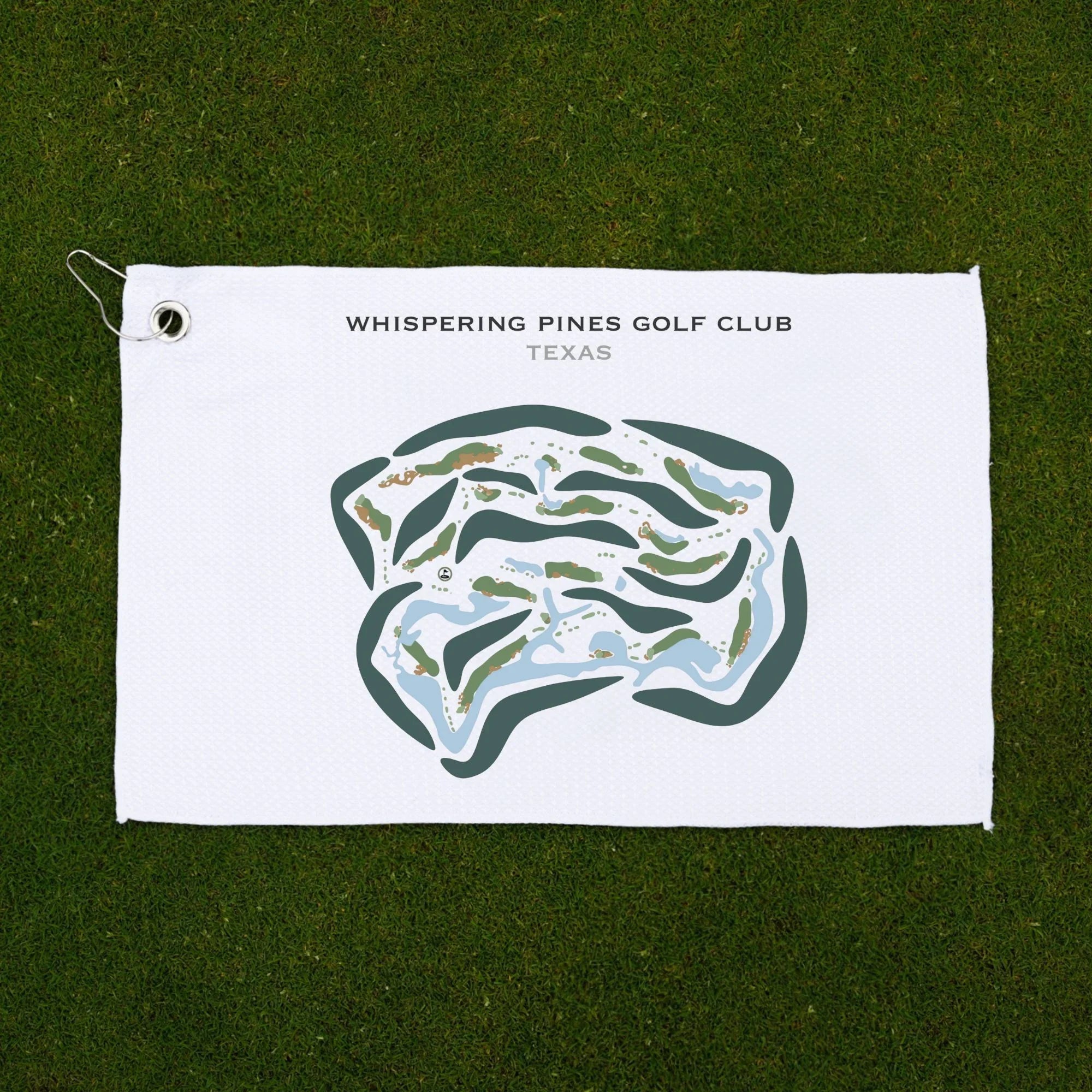 Whispering Pines Golf Club, Texas - Printed Golf Courses